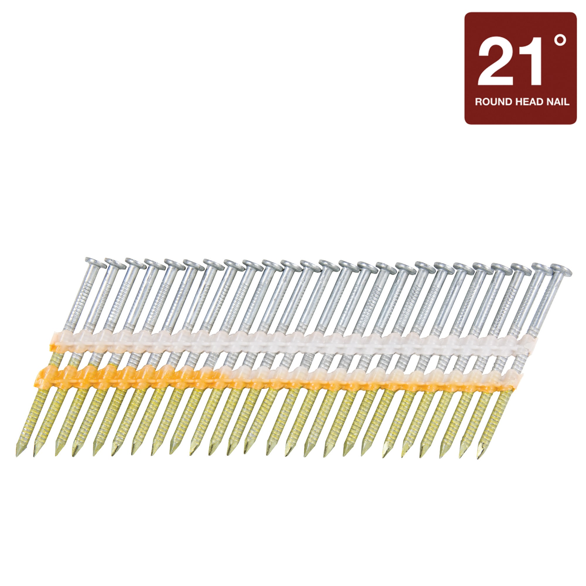 Metabo HPT 2-3/8-in x 0.113-in 21 Degree Hot-Dipped Galvanized Ring  Collated Framing Nails (1000-Per Box) in the Framing Nails department at