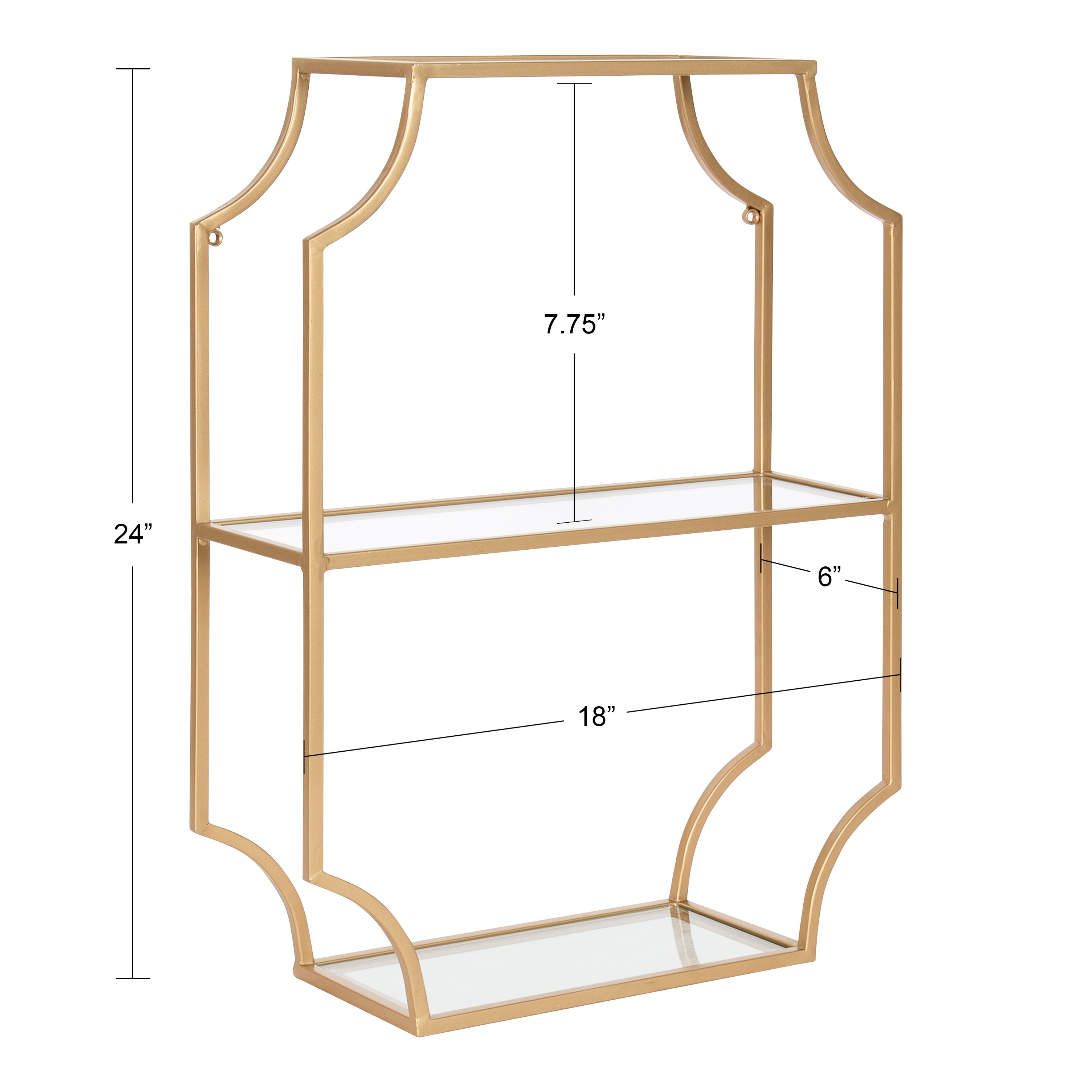 Kate and Laurel 220468 Wall-Mounted-Shelving - View #2