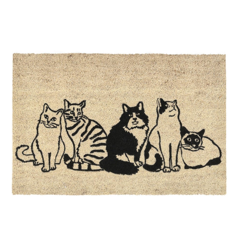 Classic Home BG3652025 Good Dog 24x36 Doormat Choir Front and PVC Backing Black and Sand