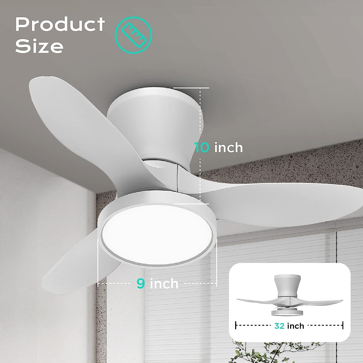 TALOYA TLY-F1-WE-X32 Ceiling-Fans - View #4
