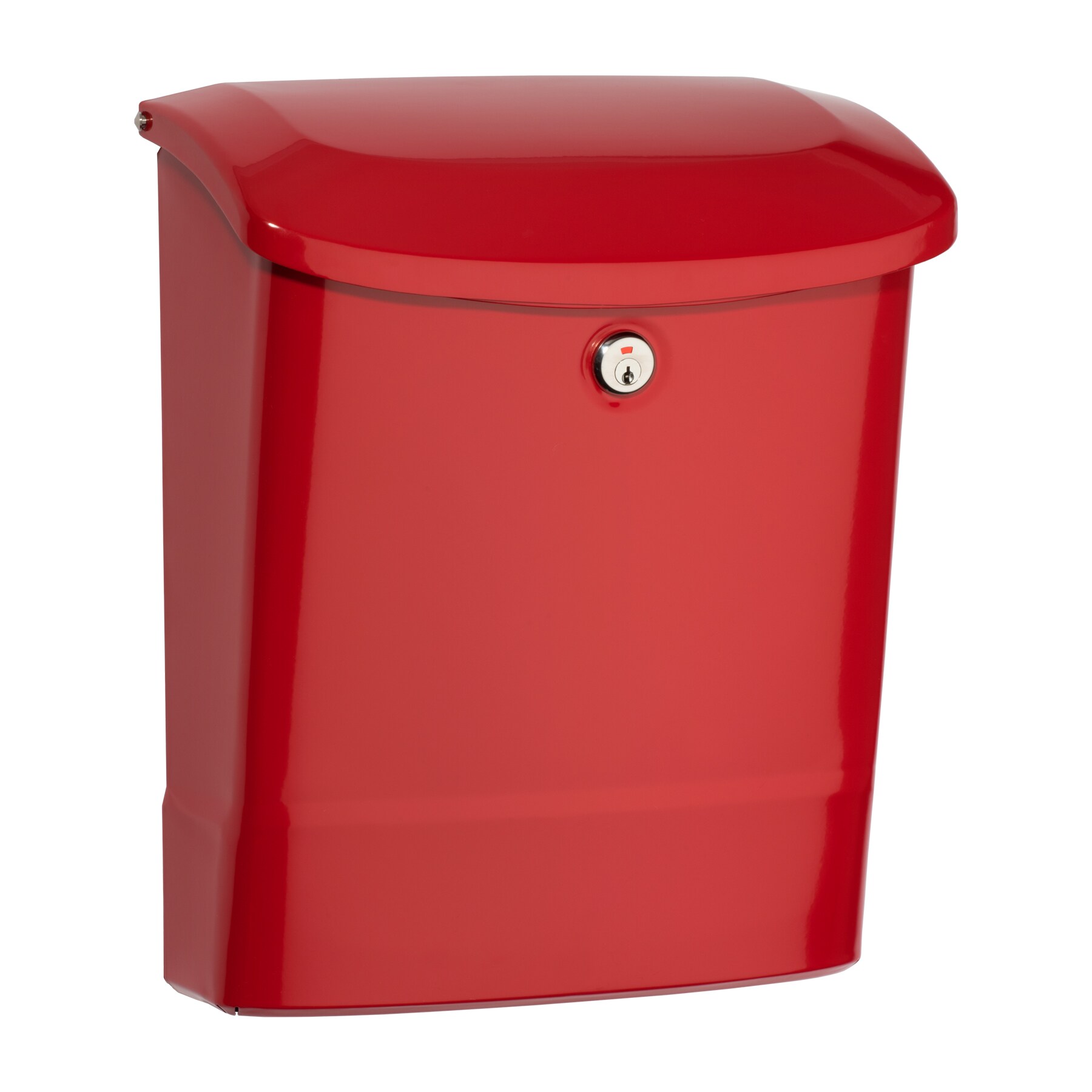 Architectural Mailboxes 2576R Wall Mount Red Metal Standard Lockable Mailbox