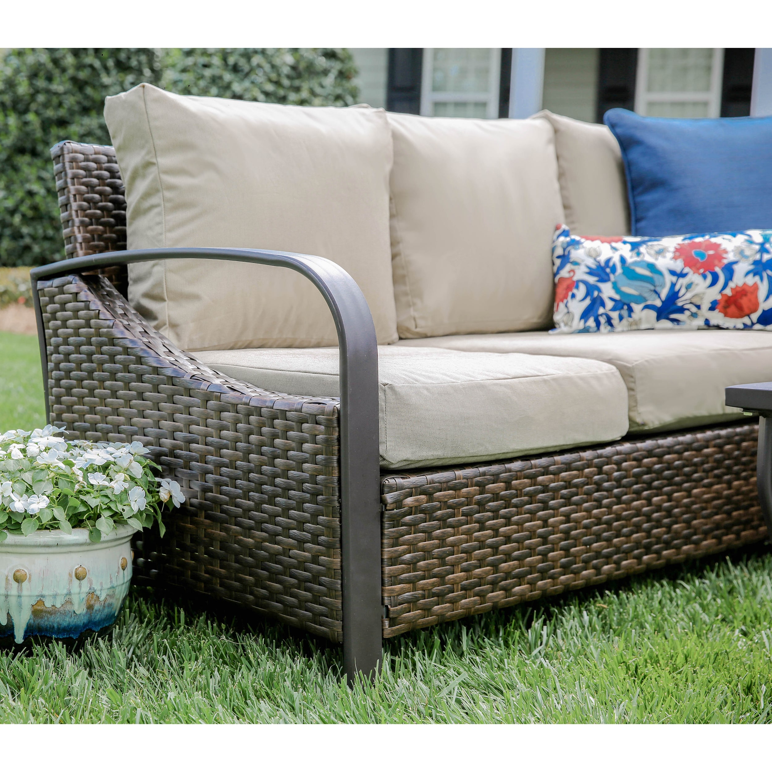 Canvas breton patio online armchair