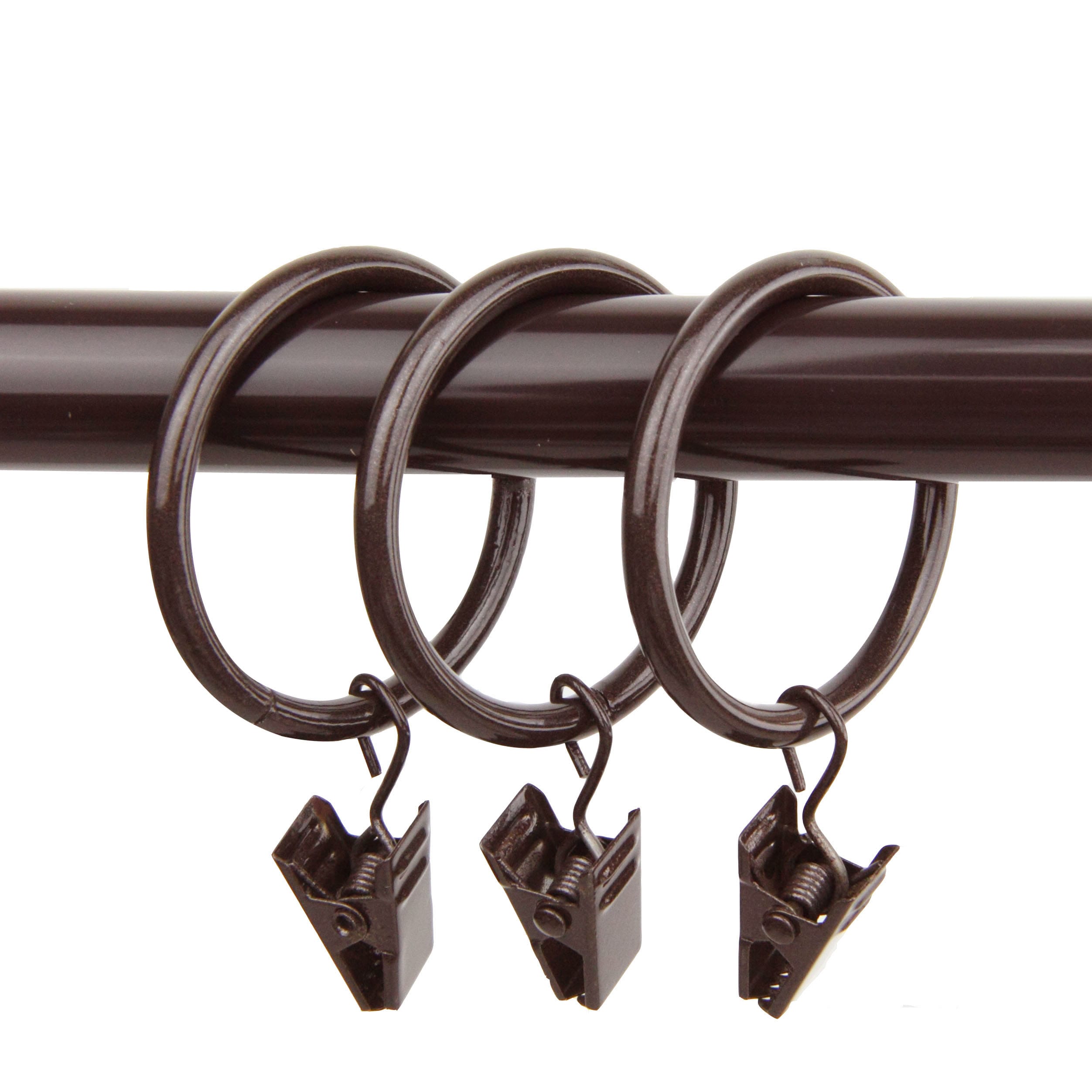Hart & Harlow L-DR27-16 Mahogany Steel Curtain ring with clip