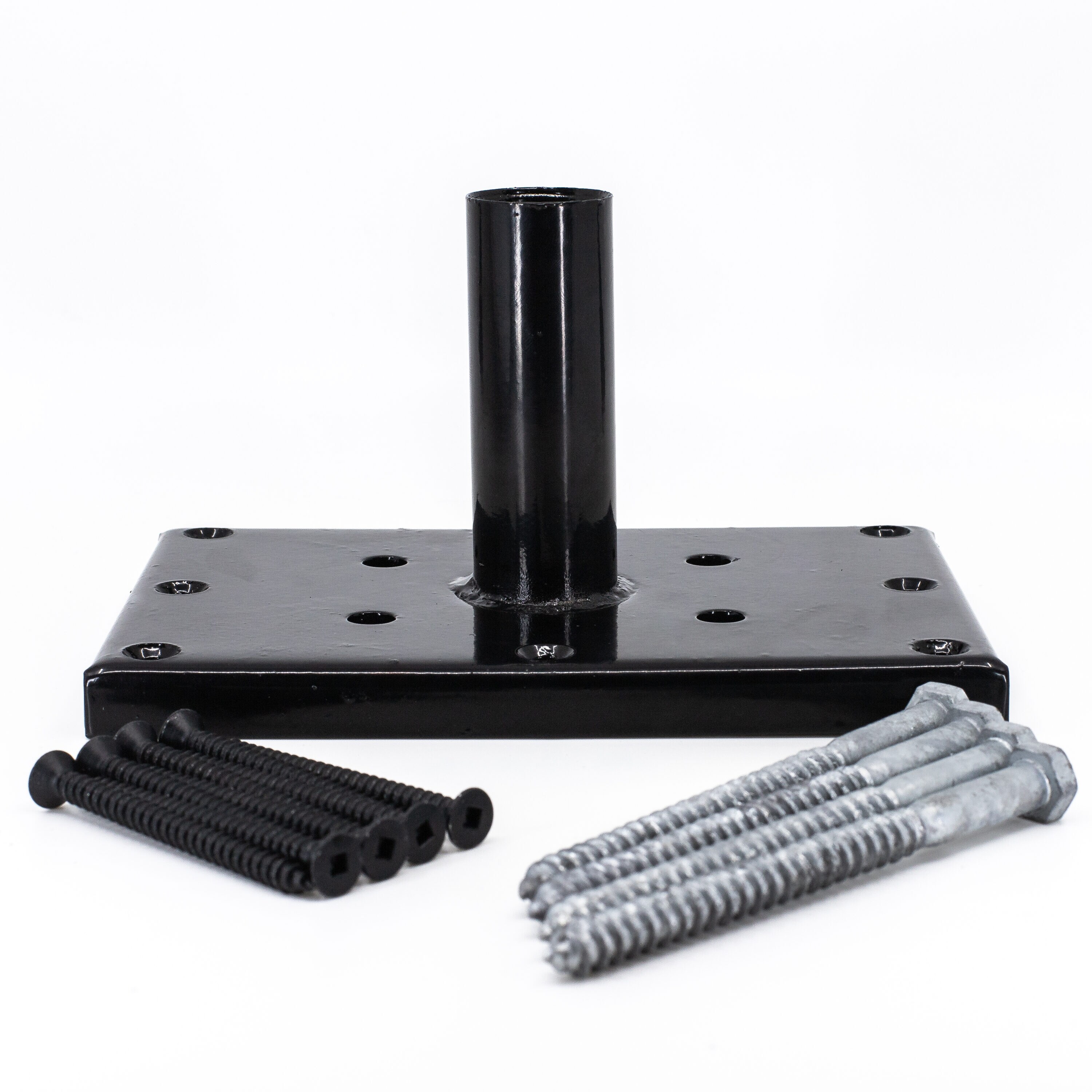 TITAN BUILDING PRODUCTS 9.5-in x 9.5-in Titan post anchor Galvanized and Powder-coated Painted Galvanized Steel Post Connector
