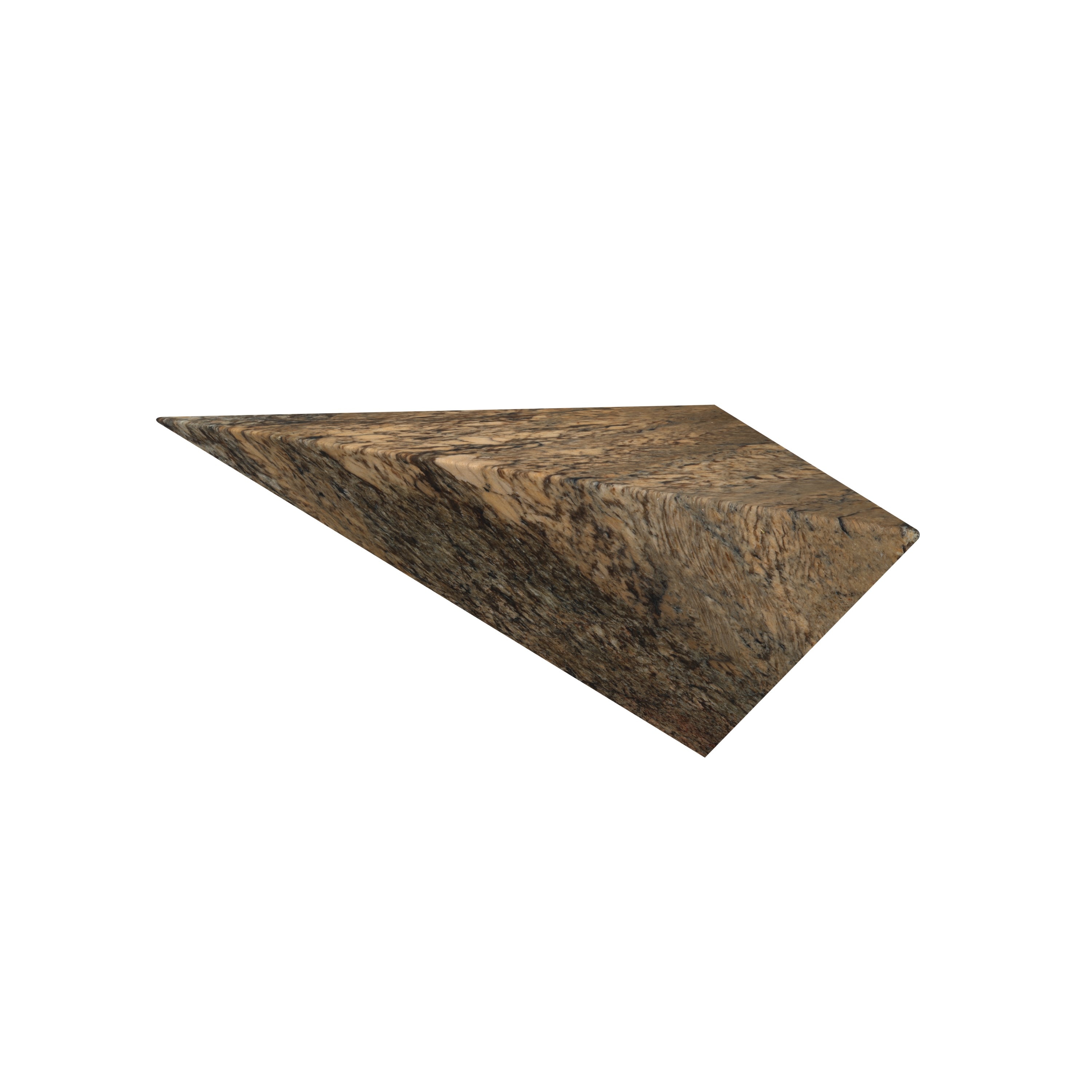 FlexStone 27 in. Floating Corner Seat in Crema Bordeaux
