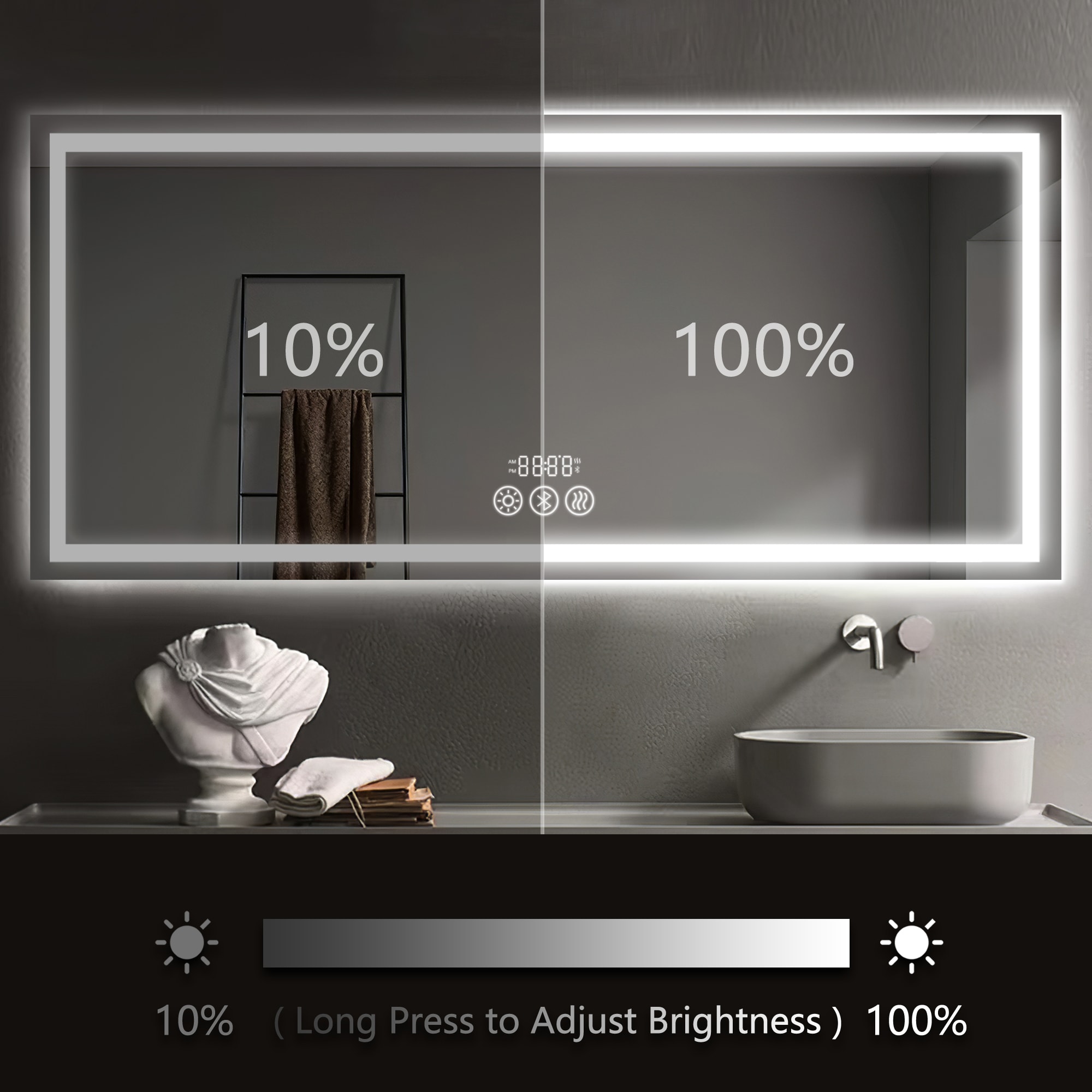 Dovelina LS-A-MR03013 Framed-Bath-Mirrors - View #4