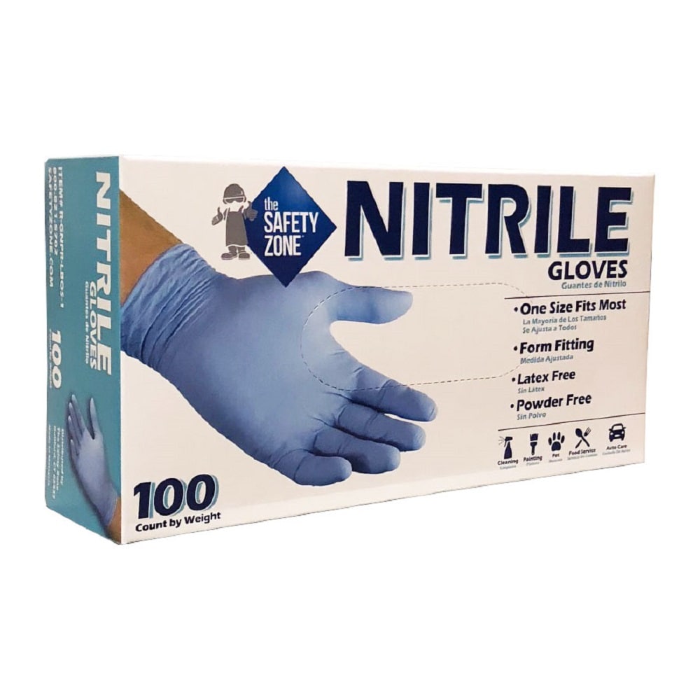 Project Source 50 Count Disposable Nitrile Heavy Duty Glove in Black | PSGPNB50CT