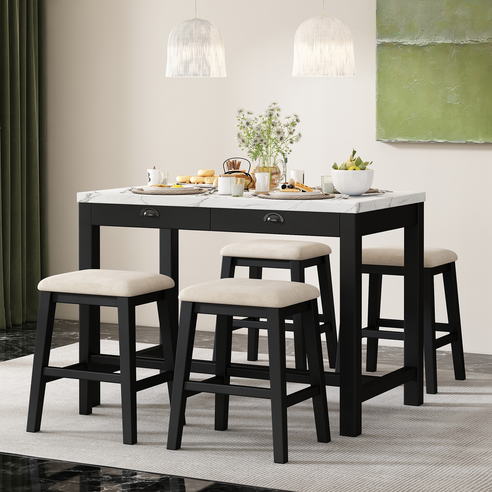 SINOFURN SYA330152BK Dining-Sets - View #2