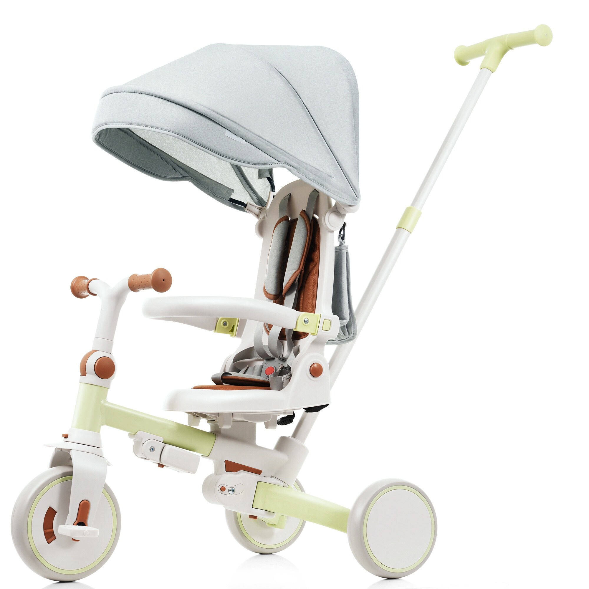 Wooakway 7 in 1 Baby Tricycle Stroller Foldable Toddler Push Bike