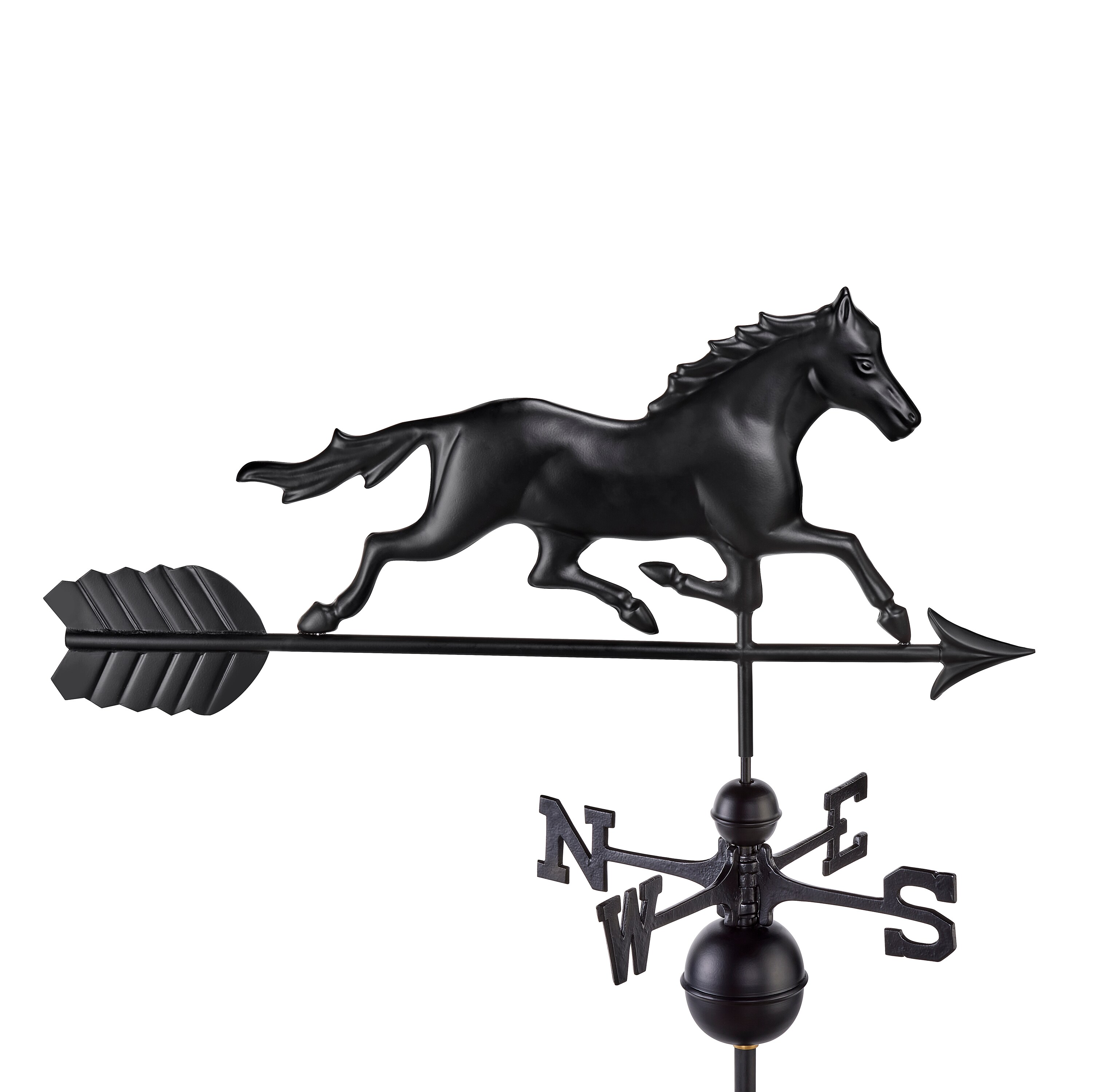 Good Directions 967K Black Aluminum Horse Weathervane