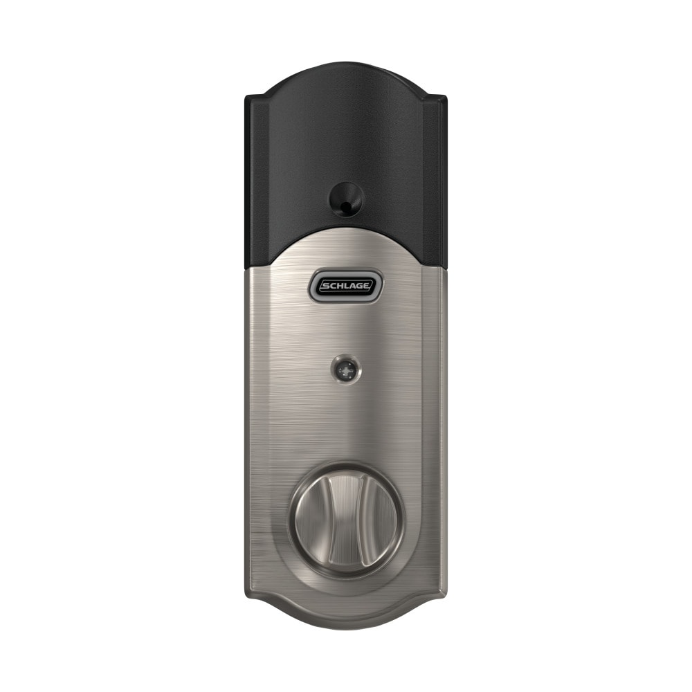 Schlage Sense Camelot Satin Nickel Smart Lock Electronic Deadbolt Bluetooth Touchscreen Keypad 7348