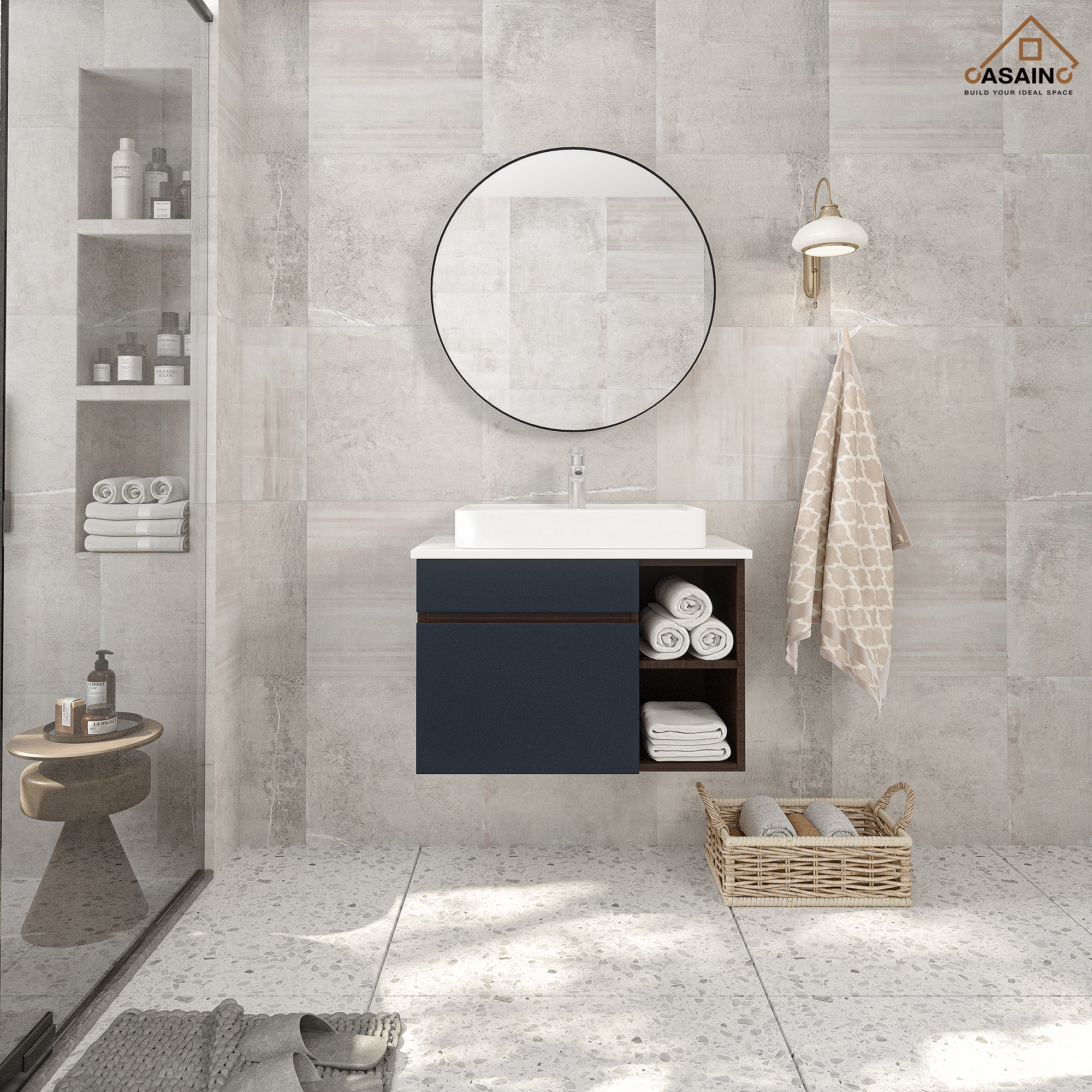 CASAINC WF-JMJ-BCB 1324 WH Bath-Vanity-Combo - View #4