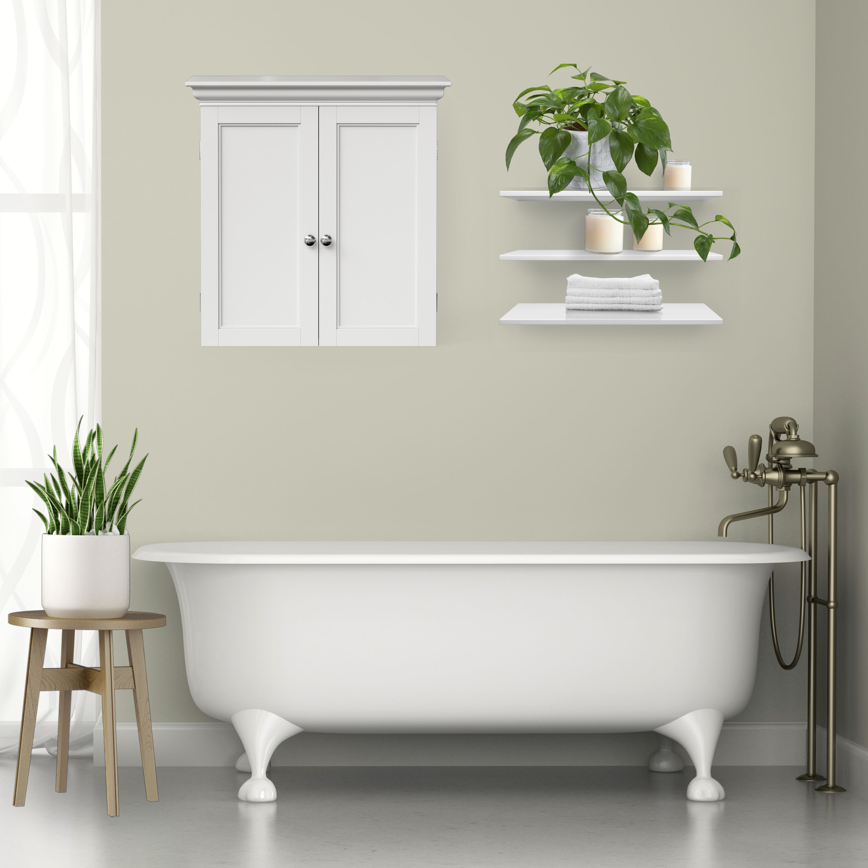 Teamson Home ELG-674 Bathroom-Wall-Cabinets - View #7