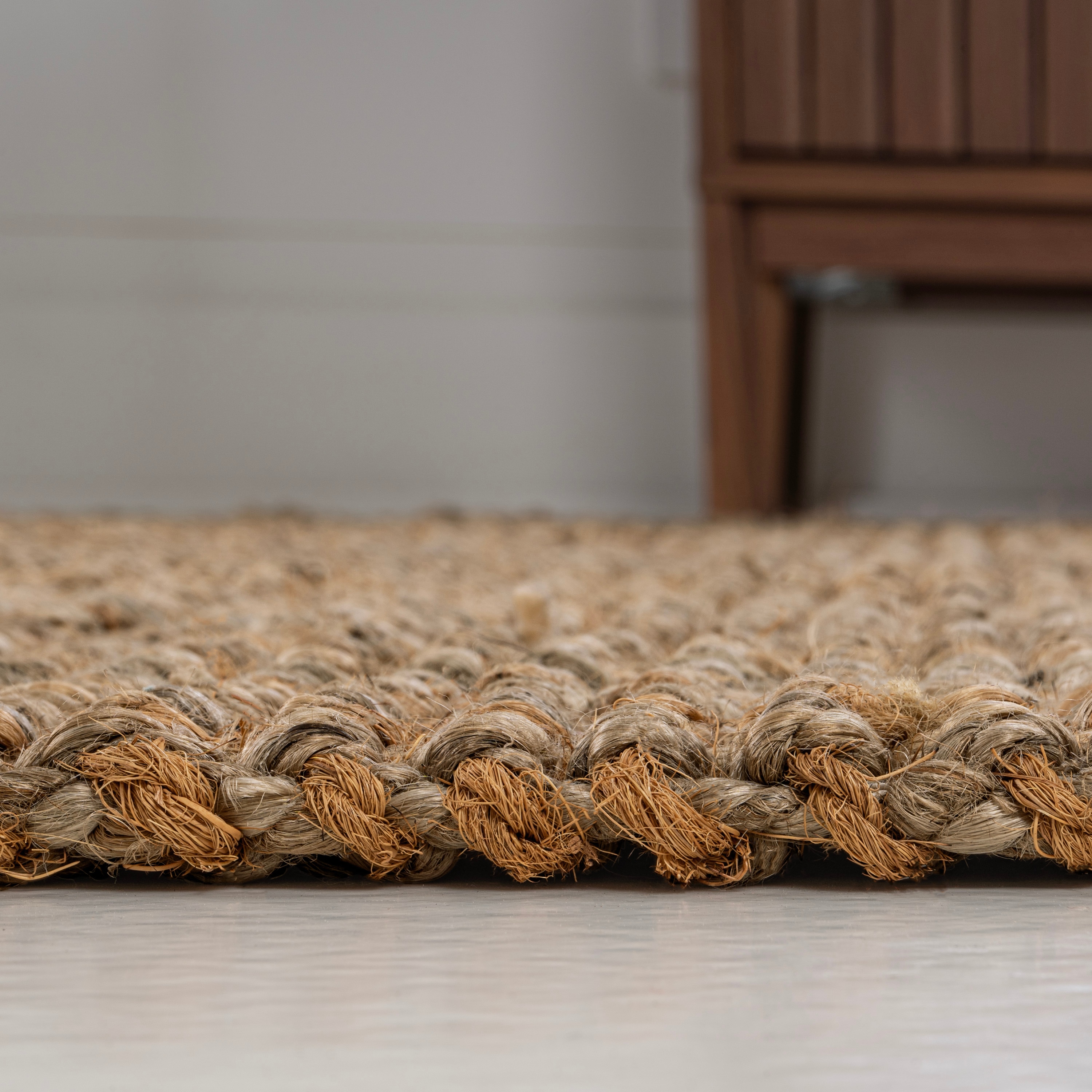 Handwoven Natural Jute Rectangular 3 x 5 Area Rug