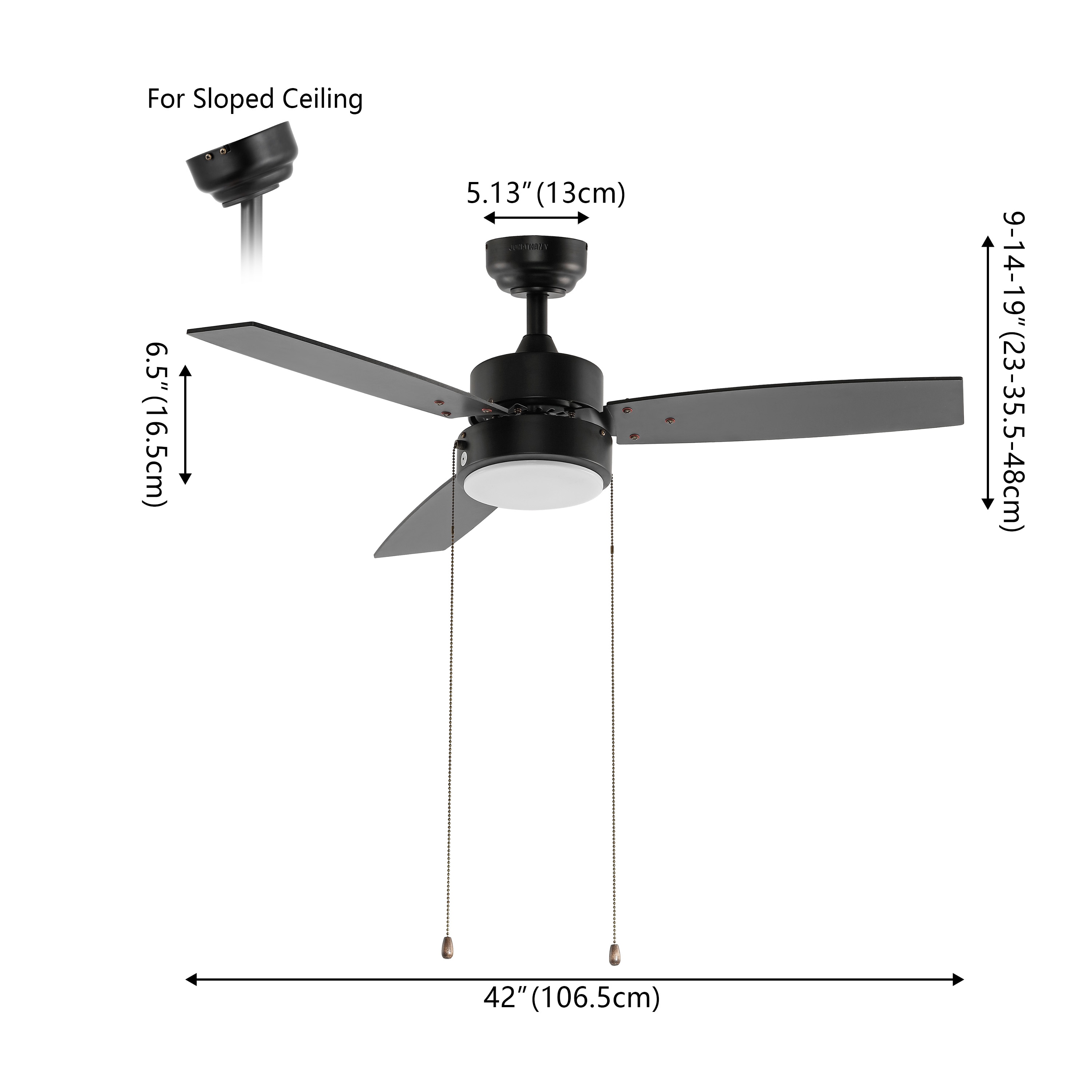 JONATHAN  Y JYL9725A Ceiling-Fans - View #3