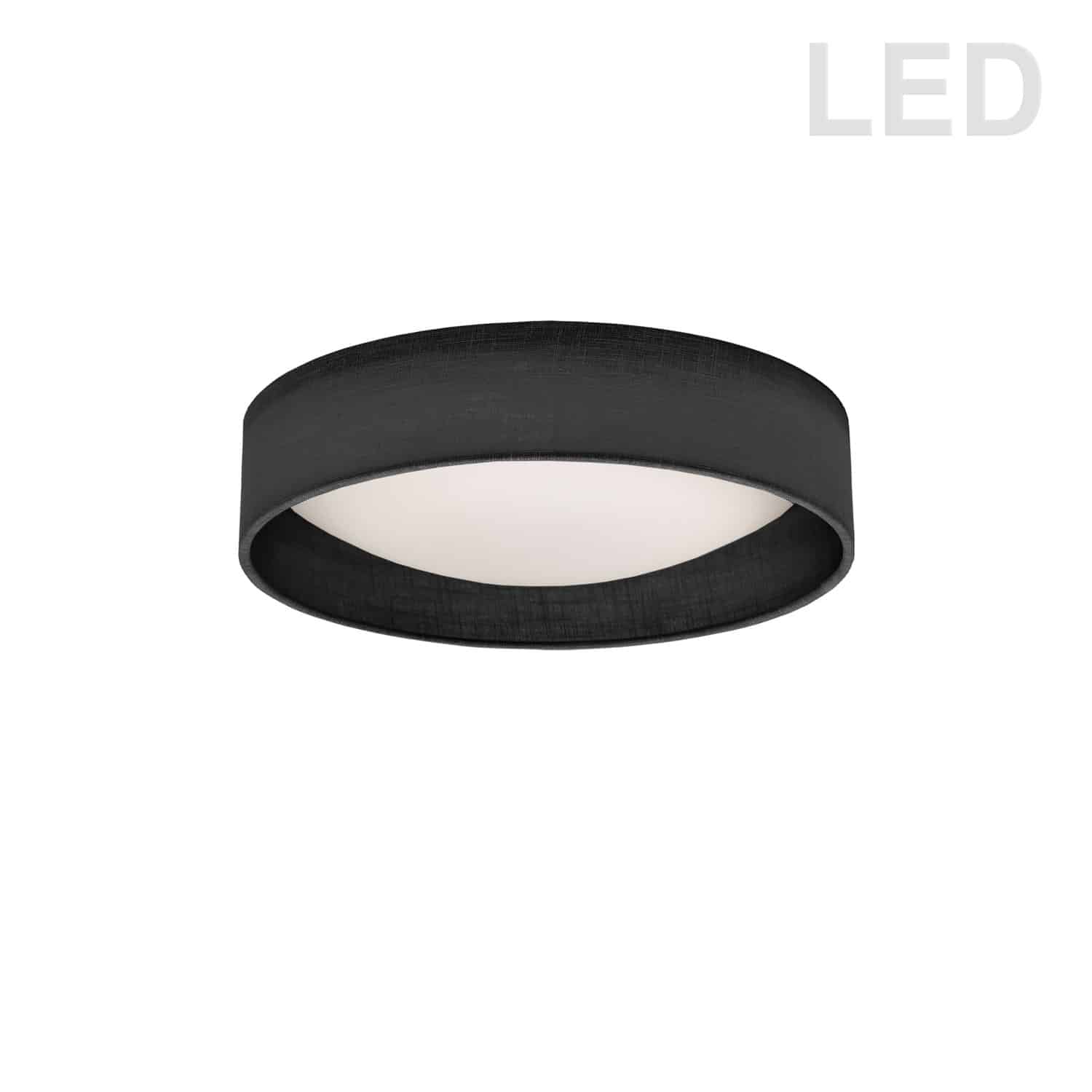 uno 250mm 1 light flush mount in white