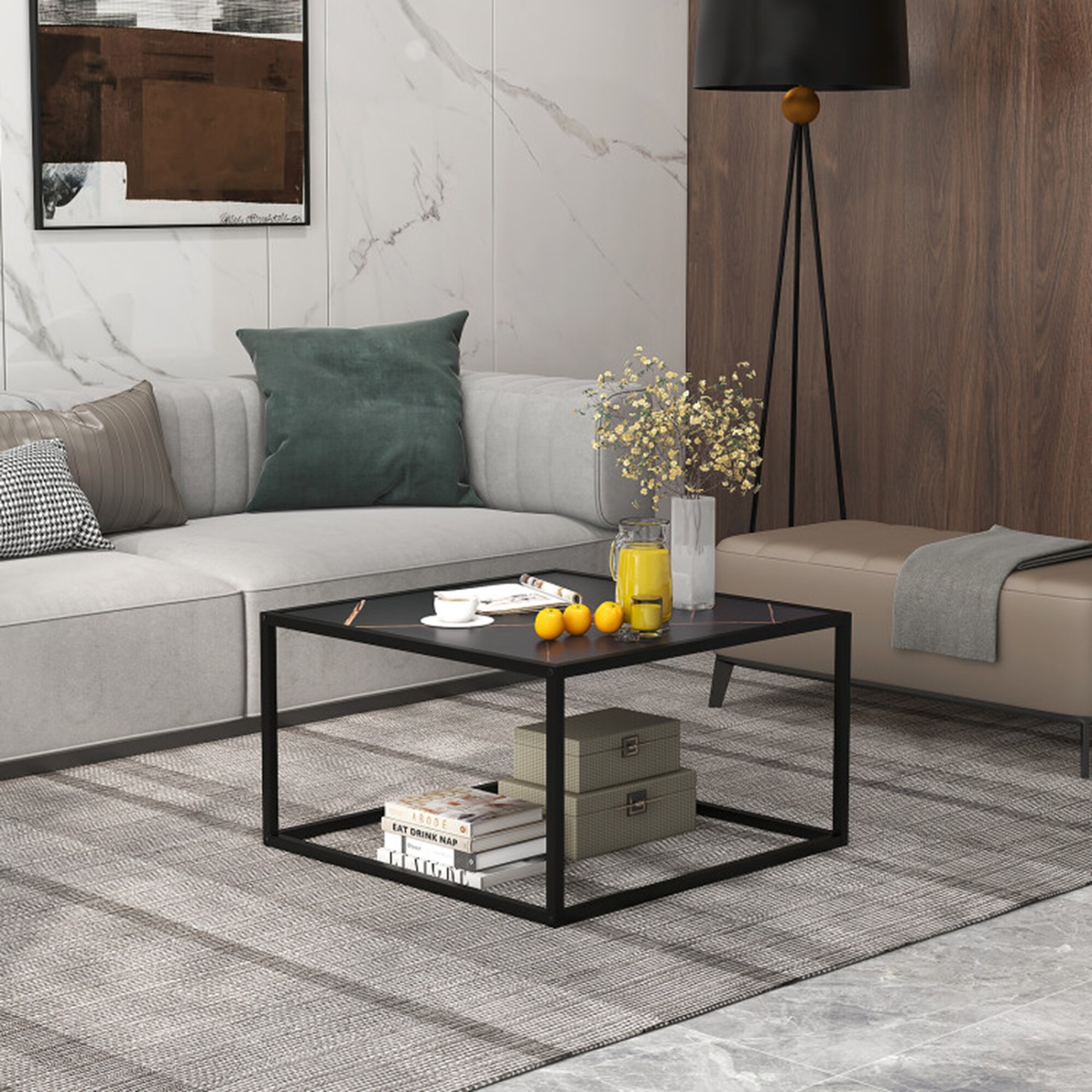 Clihome SLID-8294-BR Coffee-Tables - View #2