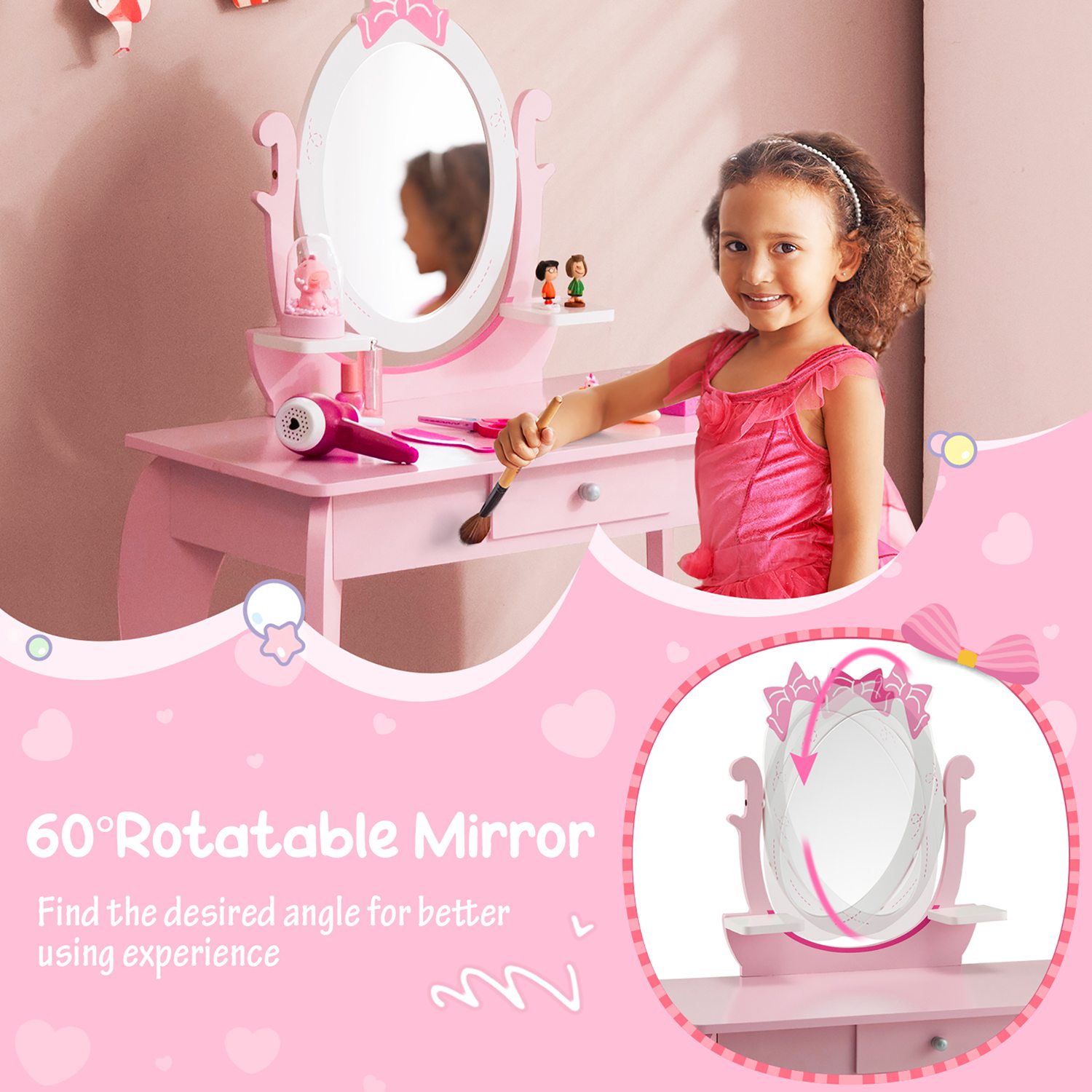 Costway CSHY000077 Bedroom-Vanities - View #6