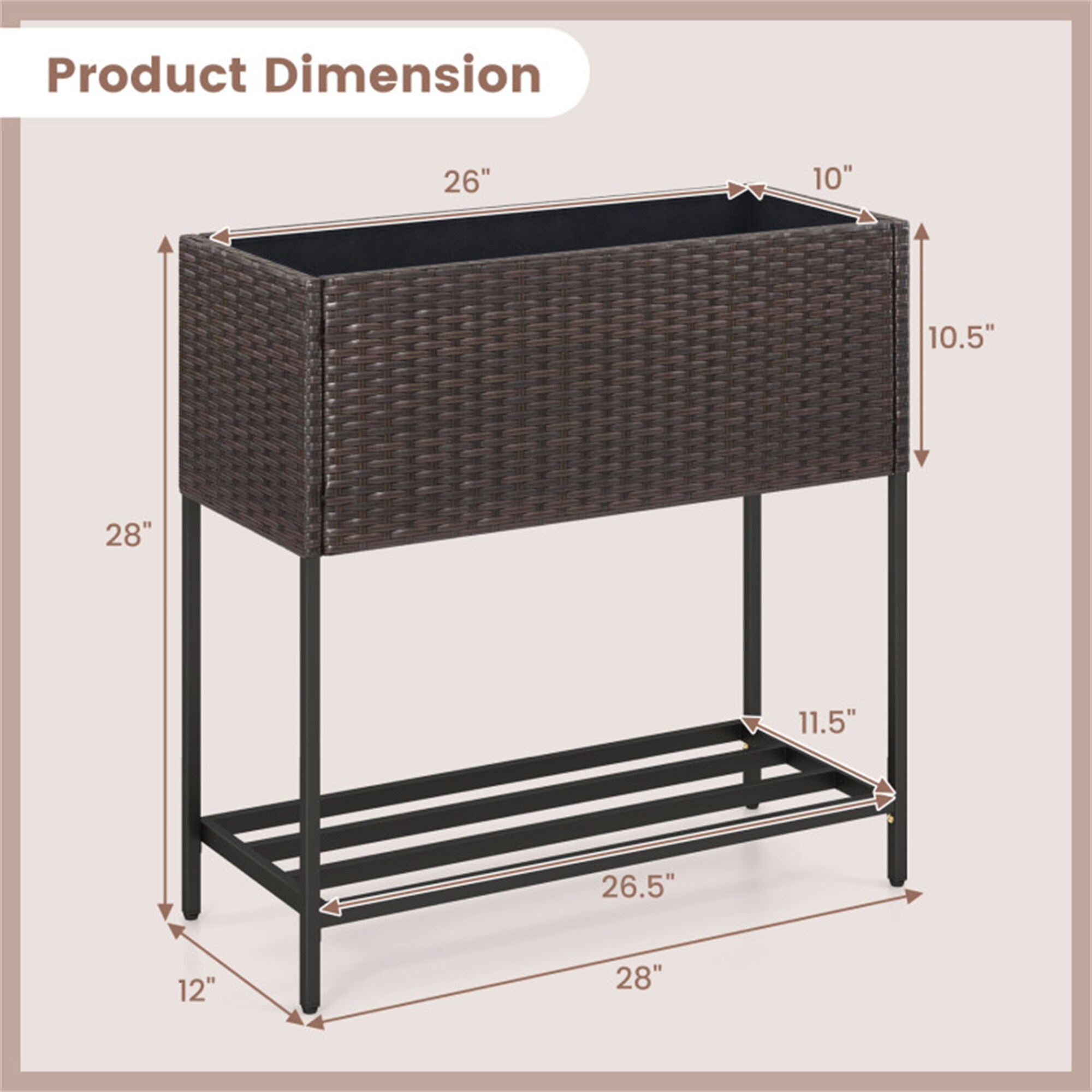 BABOOM BOM-HW72719-CO Raised-Planter-Boxes - View #4
