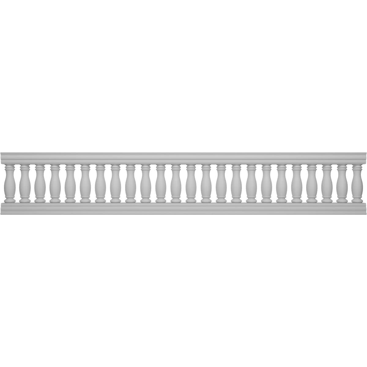 Ekena Millwork BALK32X168EMN FiberThane 14-Feet x 32-Inches Embassy Fiberglass Deck Rail Kit