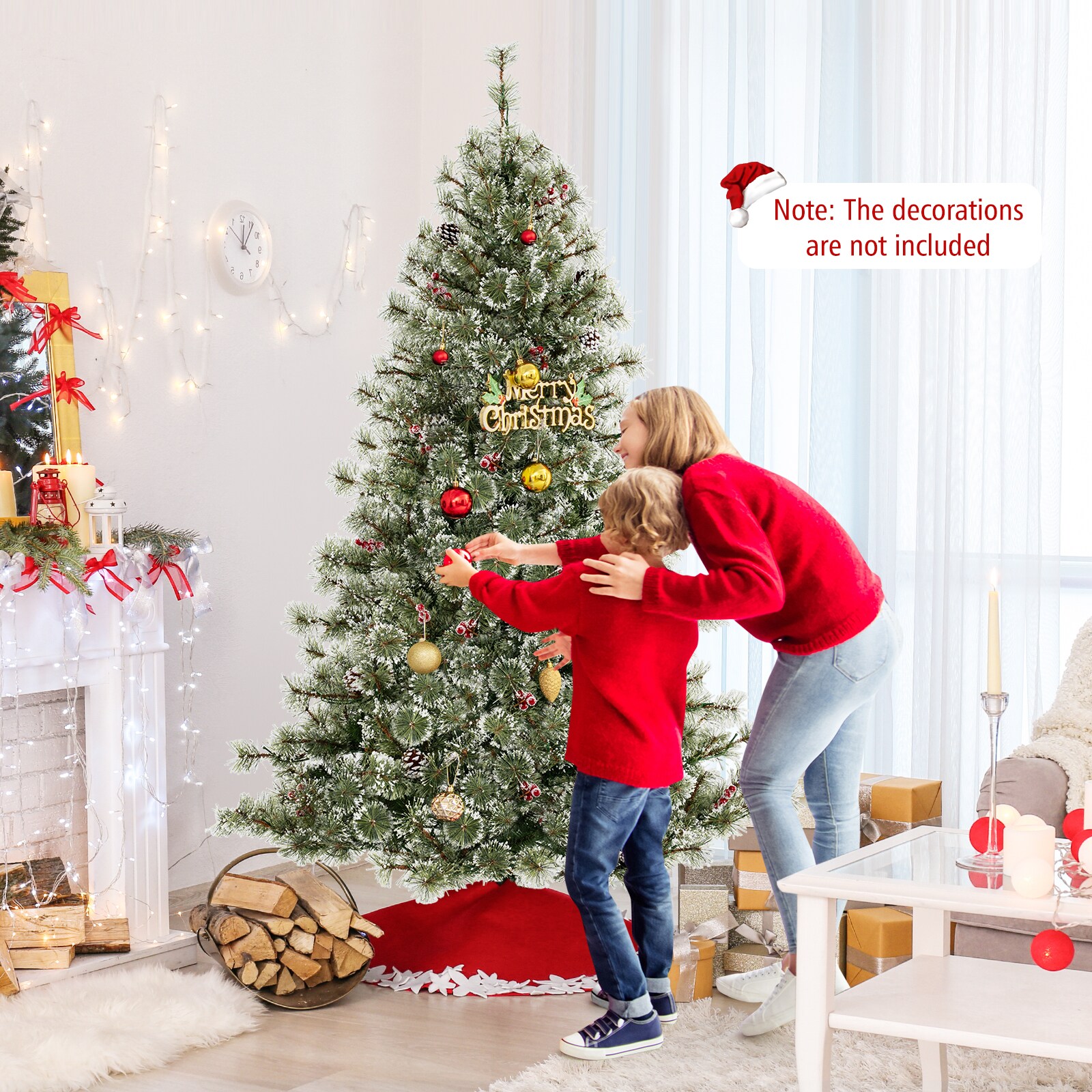 WELLFOR TX-HGY-10014US Artificial-Christmas-Trees - View #8
