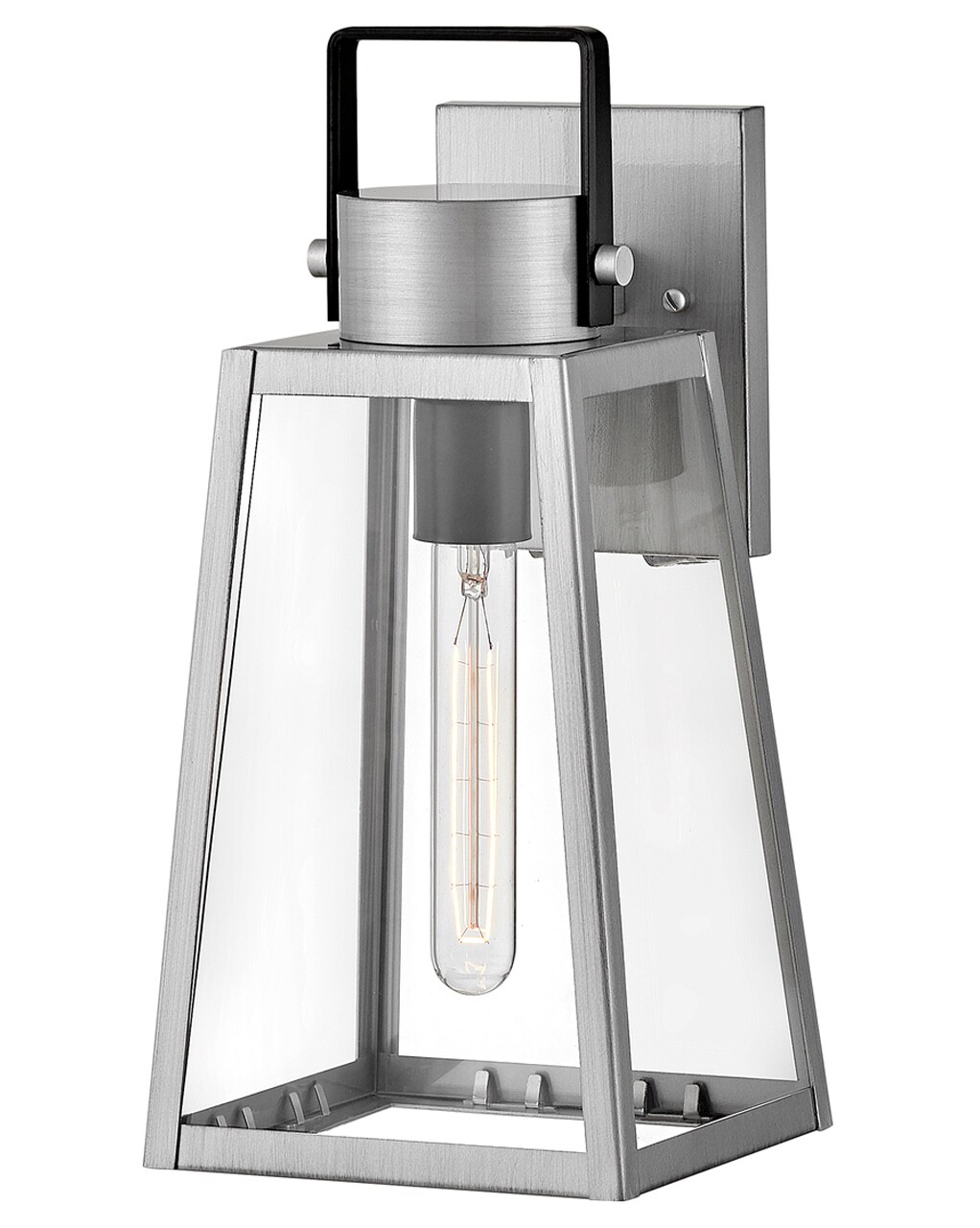 Lark 82000AL Hugh 7-in W 1 -Light Antique Aluminum Wall Sconce