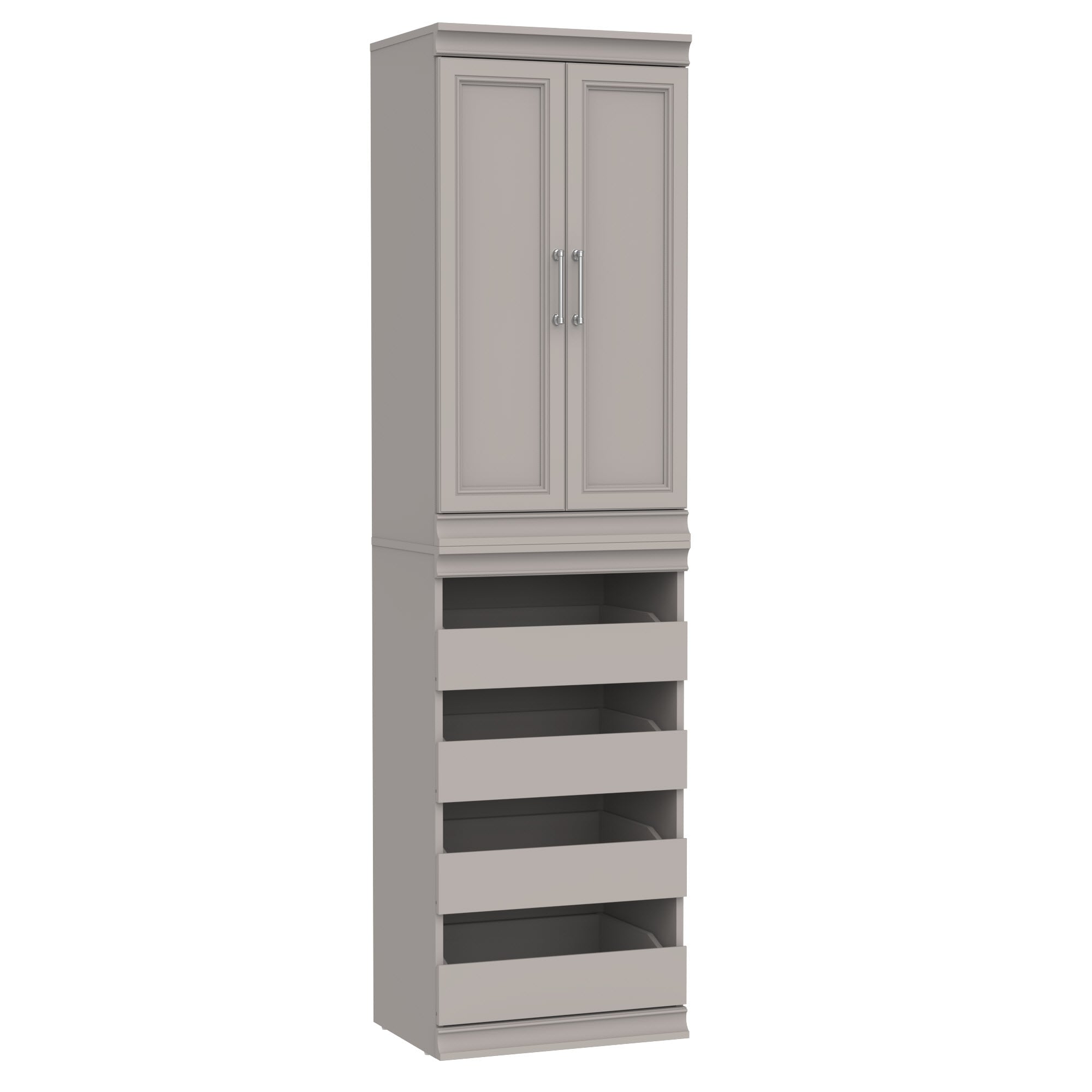ClosetMaid 10000-04848 Modular Storage 1.78-ft to 1.78-ft W x 6.7-ft H Taupe Solid Shelving Wood Closet System