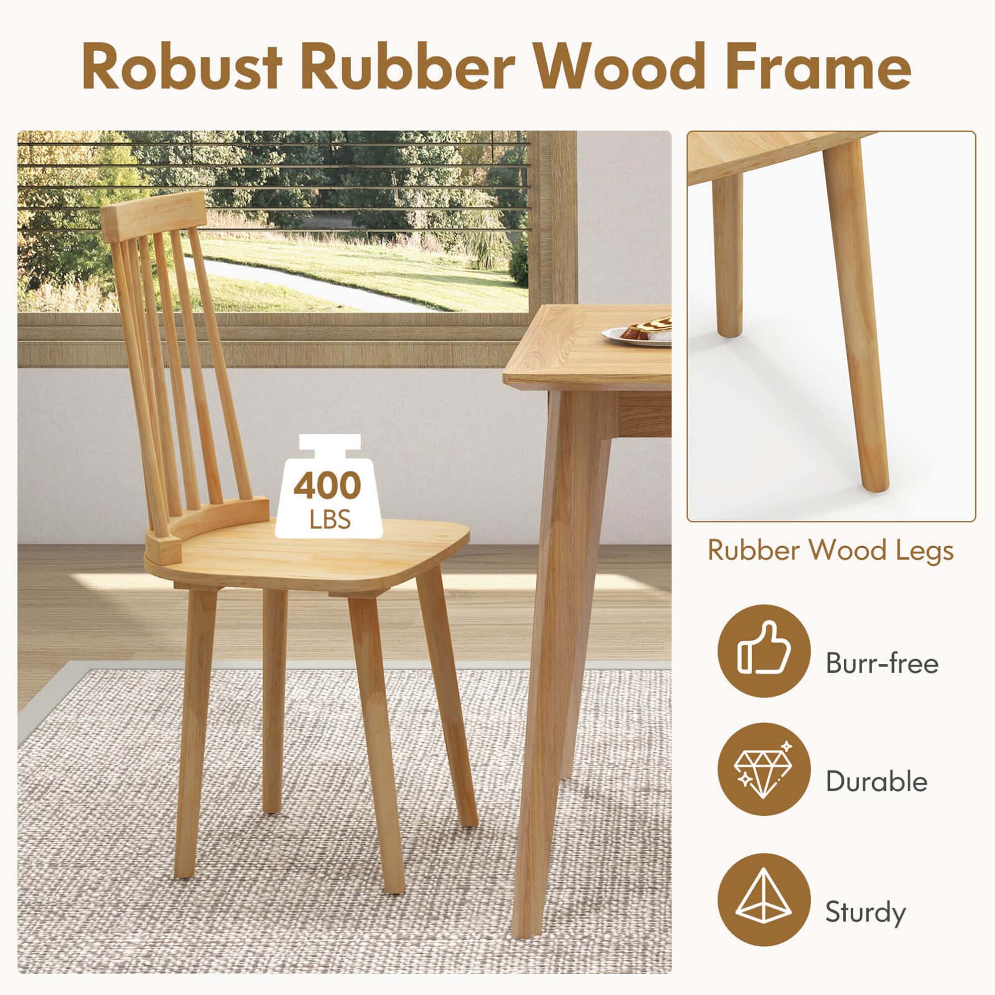Costway HCST01545 Dining-Chairs - View #3