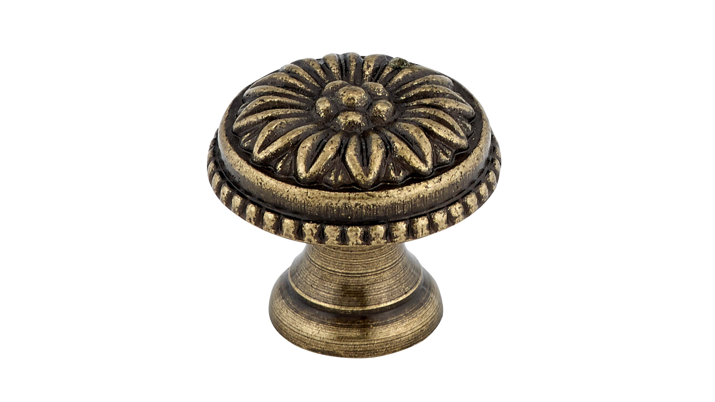 Richelieu BP04325AE 1-in Antique English Round Traditional Cabinet Knob