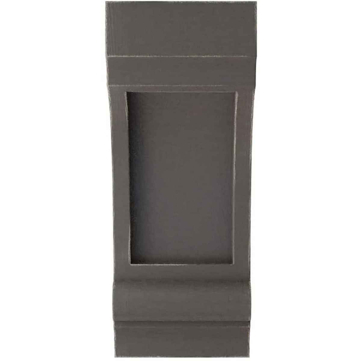 Reclaimed Gray Rubberwood Vintage Decor Corbel 8" x 3.25"
