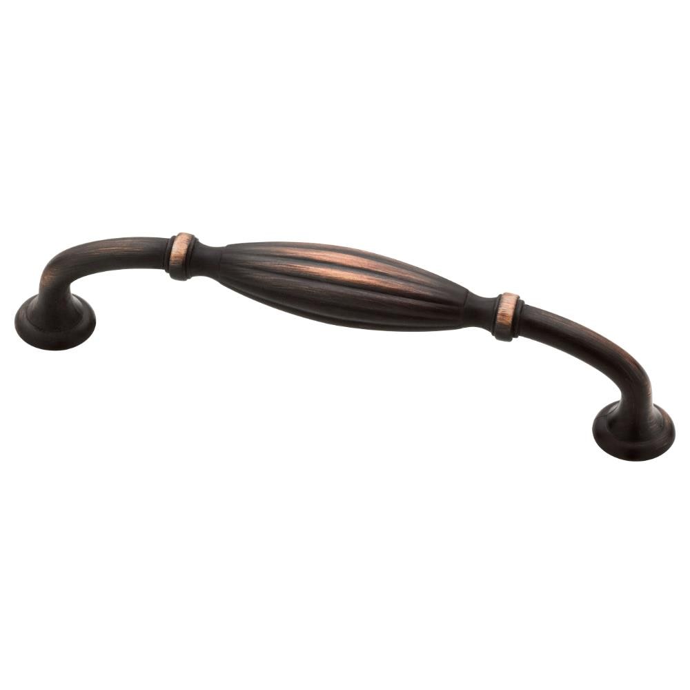 Brainerd P33783W-VBC-CP Traditional Fluted 5-1/16-in , 128mm Center to Center Bronze with Copper Highlights Arch Handle Drawer Pulls