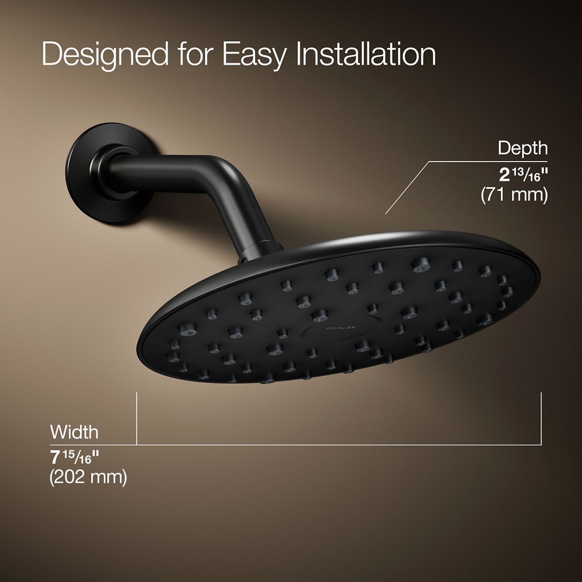 KOHLER REC29998-G-BL Fixed-Showerhead - View #3