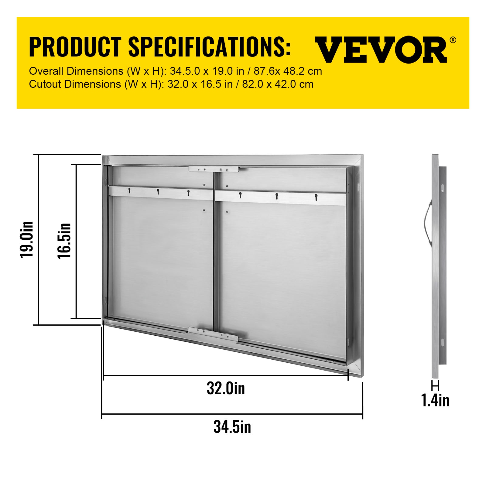 VEVOR 34.5X19YCBXGSKCGMV0 Builtin-Grill-Cabinet-Parts - View #9