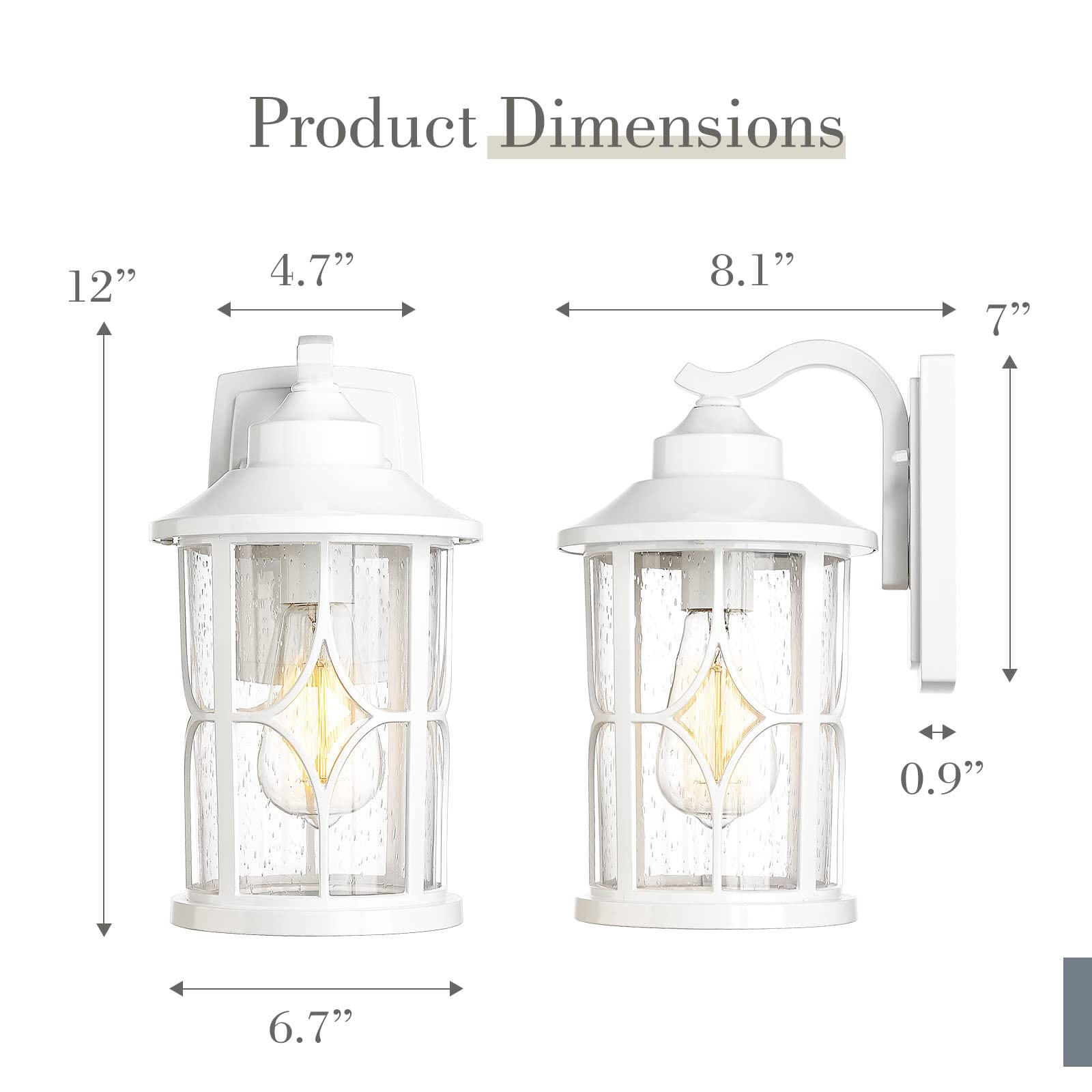 LTMATE LSZX48B WH Outdoor-Wall-Lighting - View #4