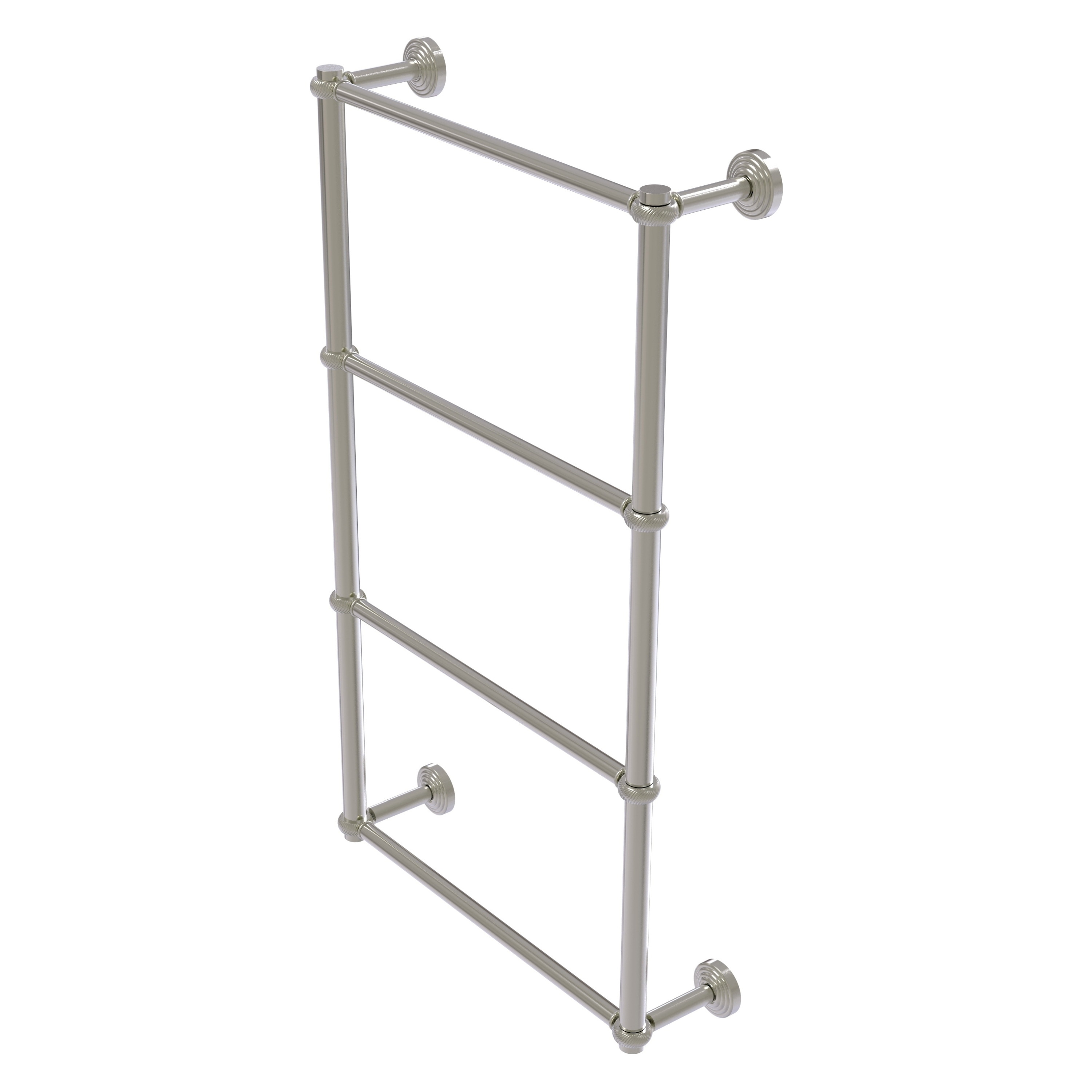 Allied Brass WP-28T-30-SN Waverly Place 30-in double Satin Nickel Wall mount 4-tier Towel Bar
