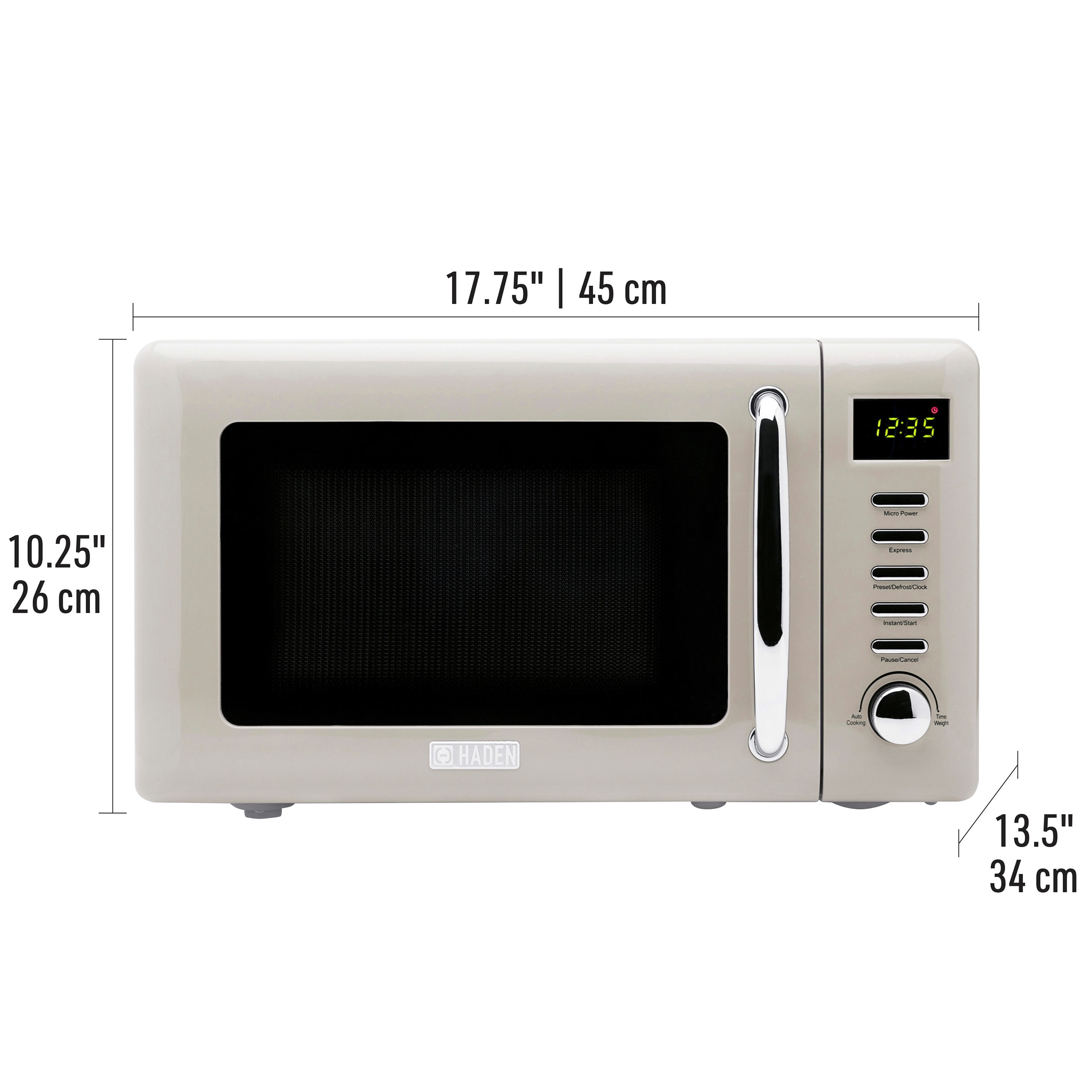 Microwave Oven Compact Countertop Digital Kitchen 0.7 Cu Ft Freestanding US