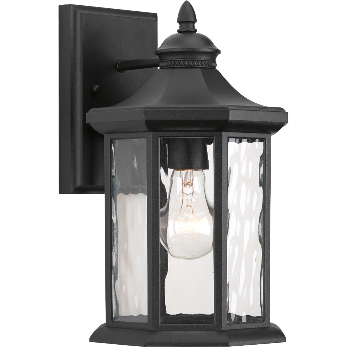 Progress Lighting P6071-31 Edition 1 -Light 12.5-in H Black Hardwired Outdoor Wall Light