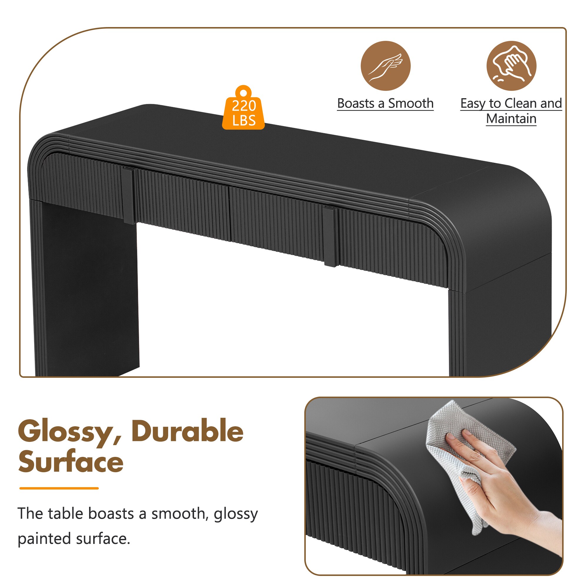 Oaks Decor OA715P580B Console-Sofa-Tables - View #7