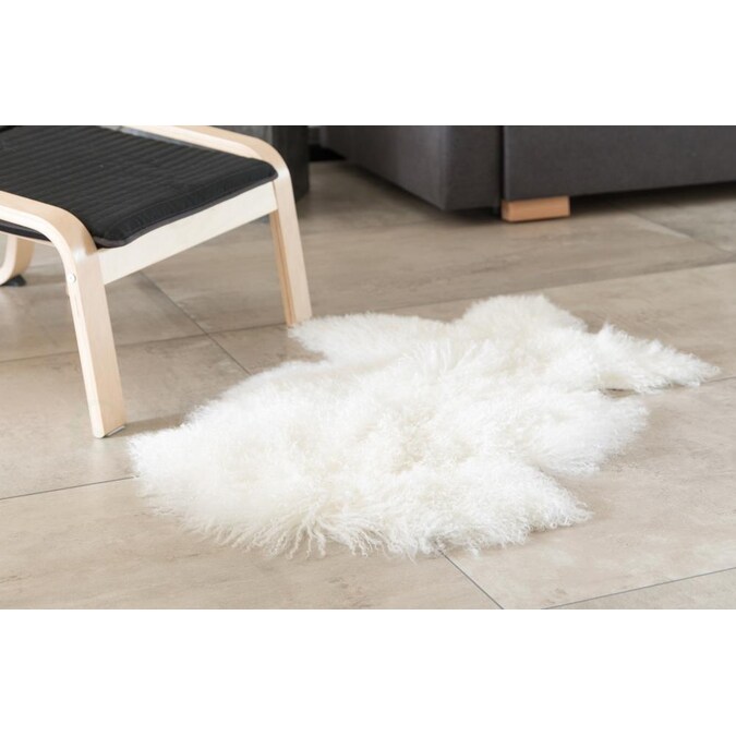 Outdoor Area Rug In The Rugs, White Leather Rug