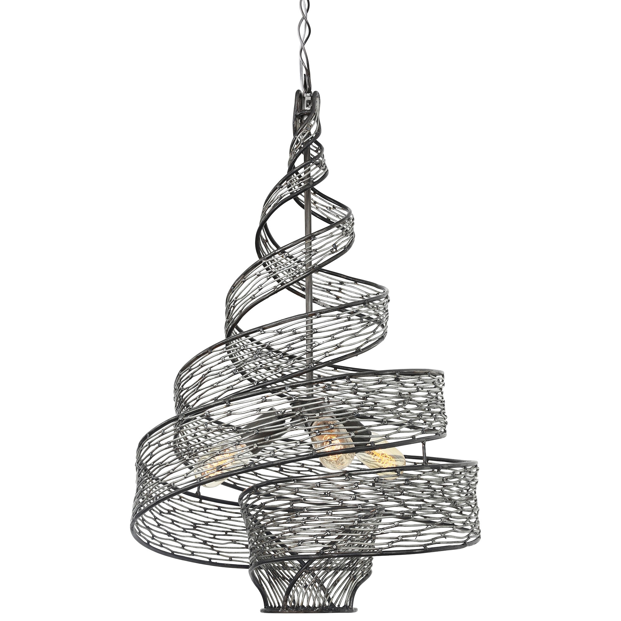 Varaluz 240P03SL Flow 3 -Light Steel Transitional Linear Hanging Pendant light
