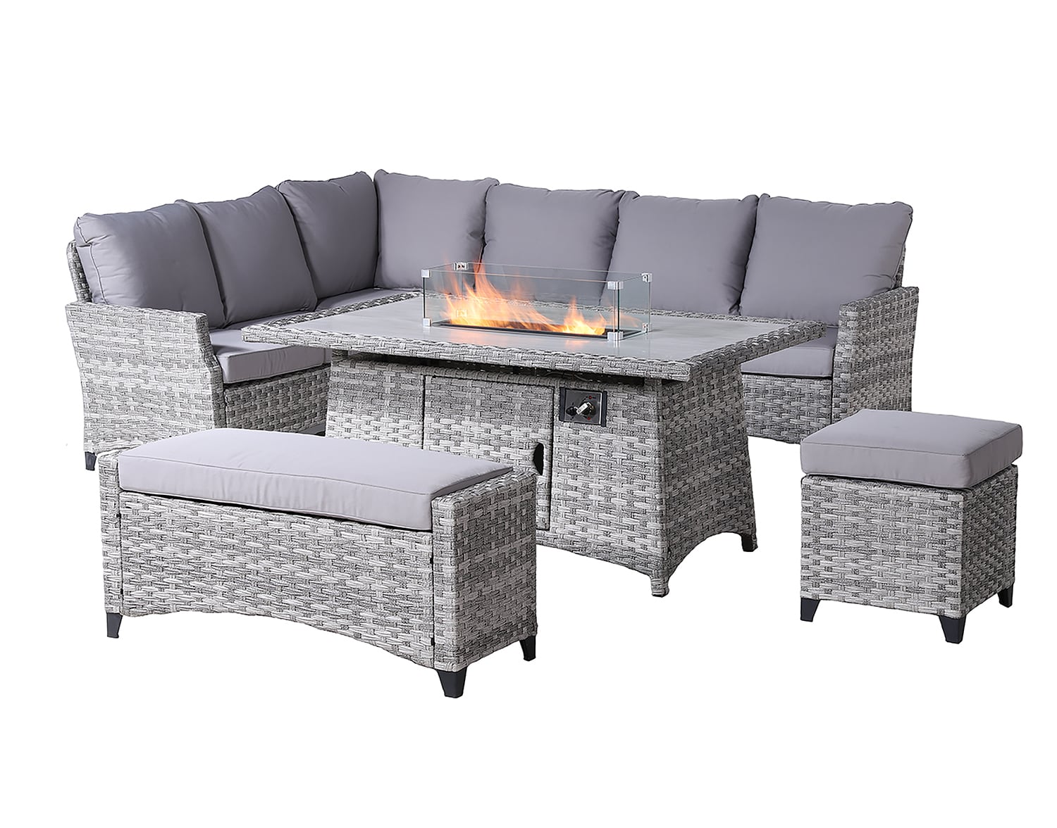 Direct Wicker DWF-2001-G Patio-Conversation-Sets - View #4