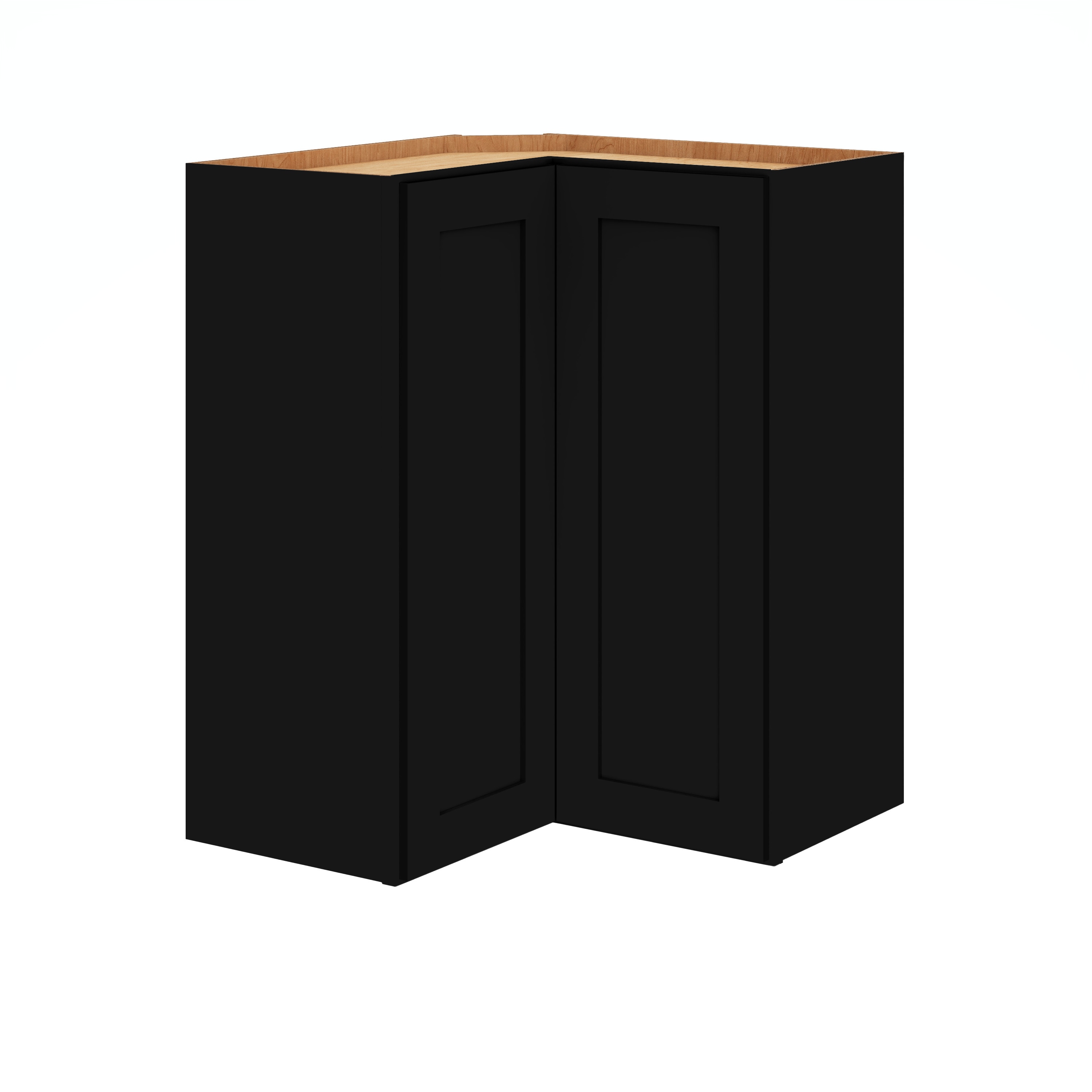 Diamond Express Jamestown 30-in W x 30-in H x 24-in D White Diagonal Corner Wall Fully Assembled Plywood Cabinet (Recessed Panel Shaker Style)