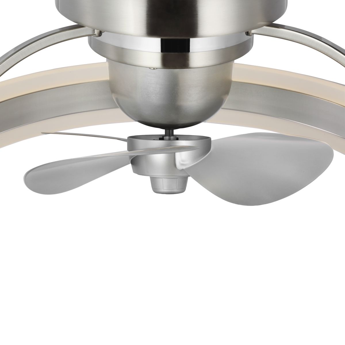 Brushed Nickel 21" LED Ceiling Fan with Remote and Lighting
