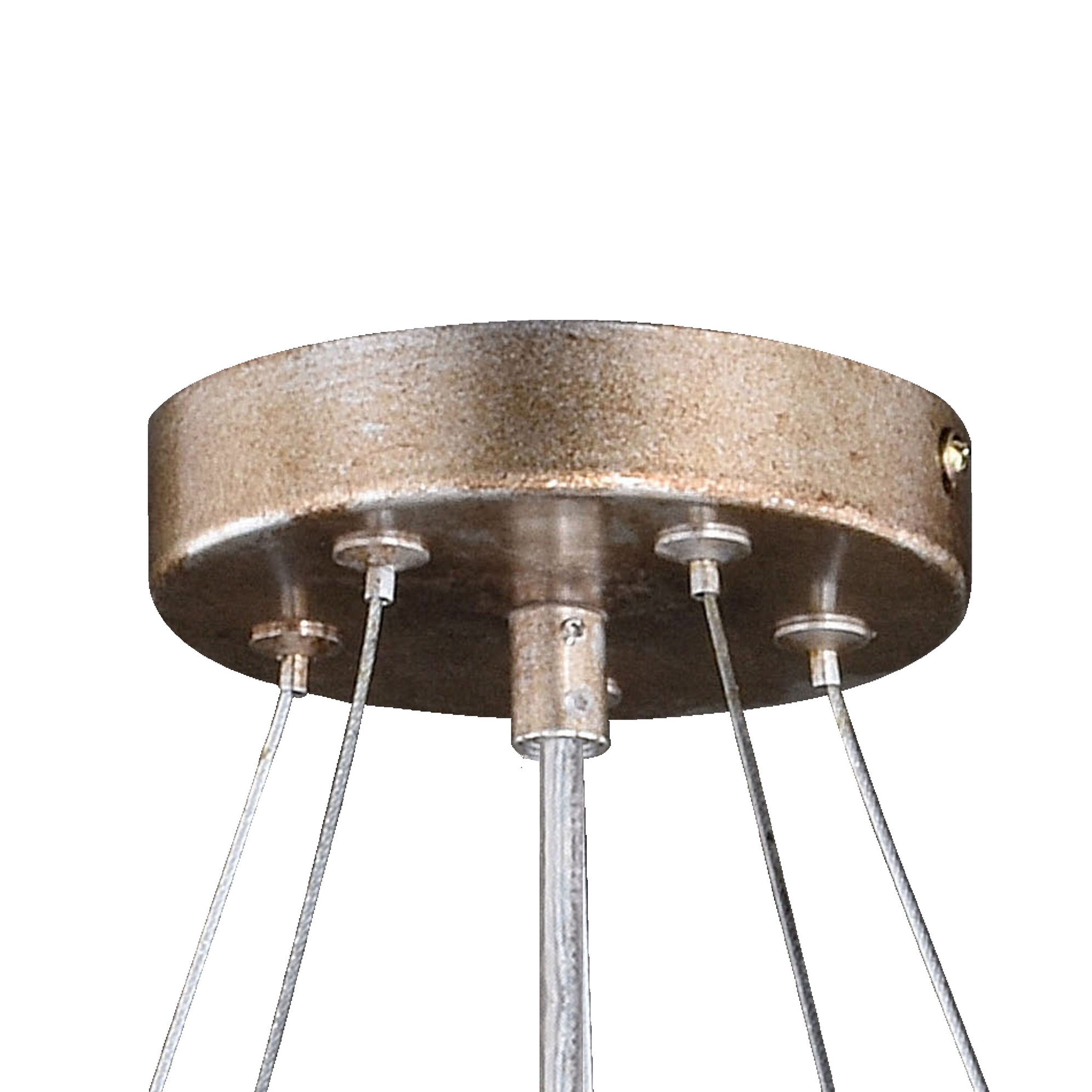 Rainier Silver Crystal 5-Light Waterfall Chandelier