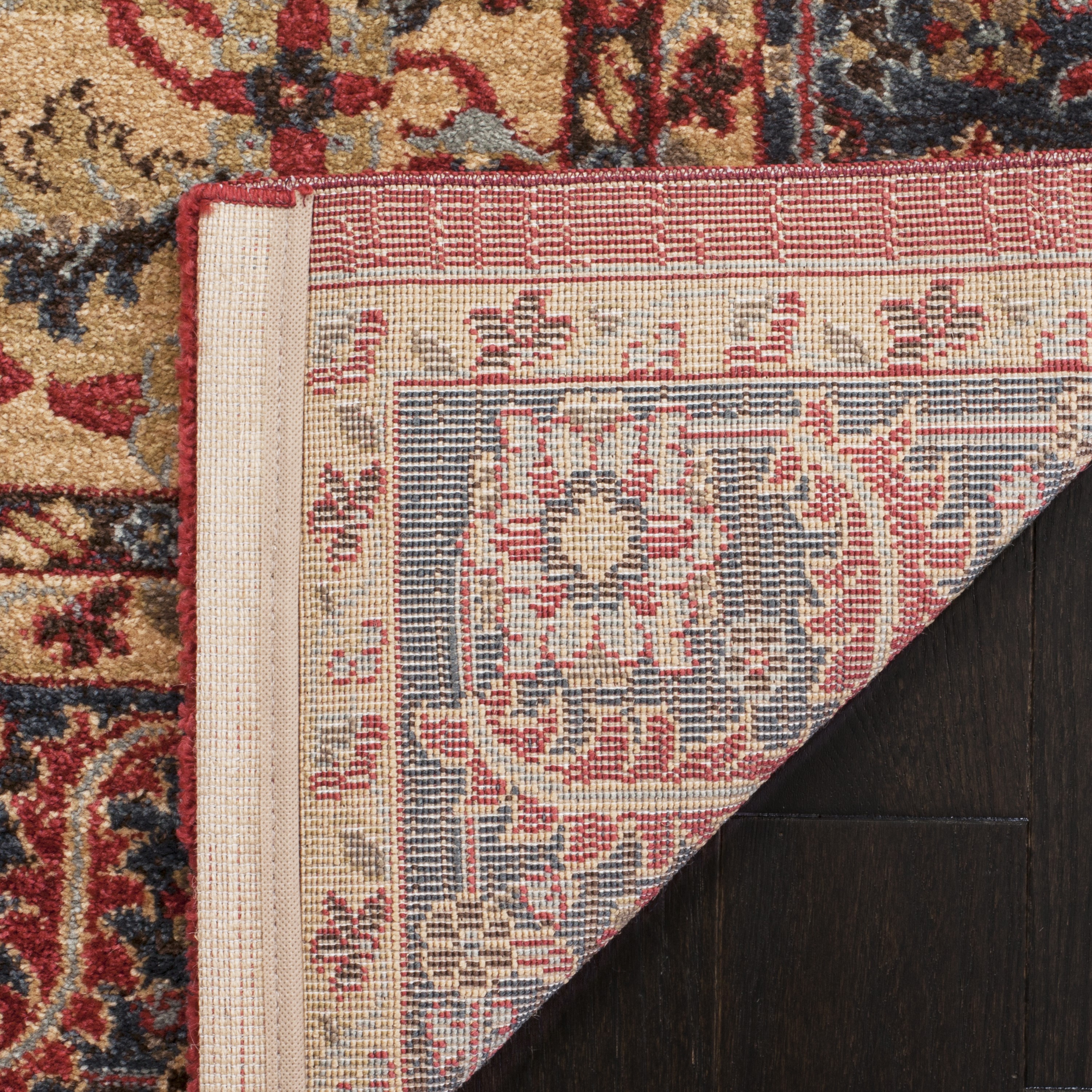 Tufted Handmade Reversible Rectangular 9' x 12' Easy-Care Red Rug
