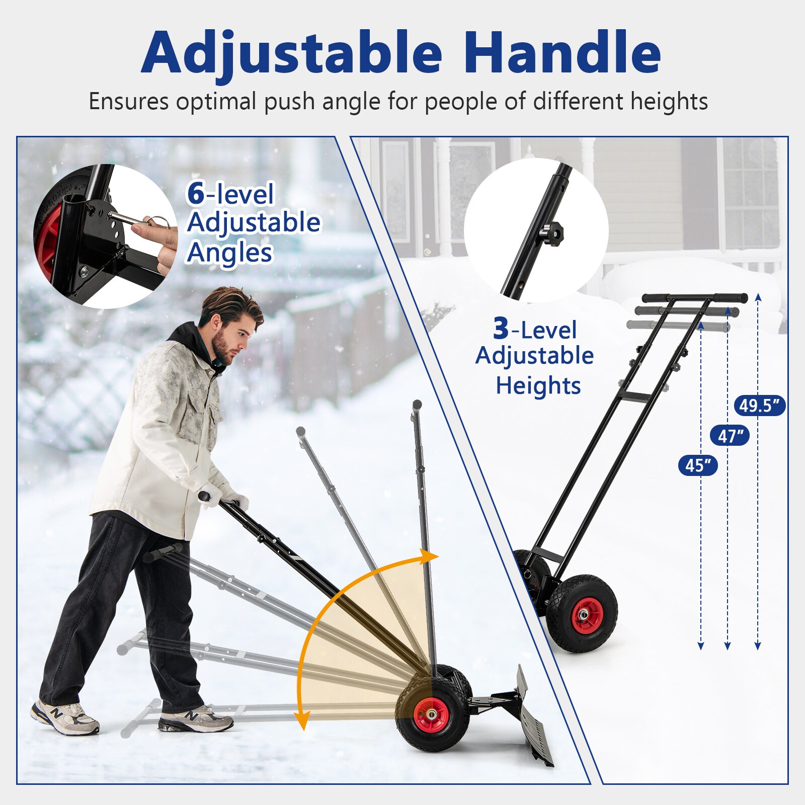 WELLFOR DOG70071RE Snow-Shovels - View #9