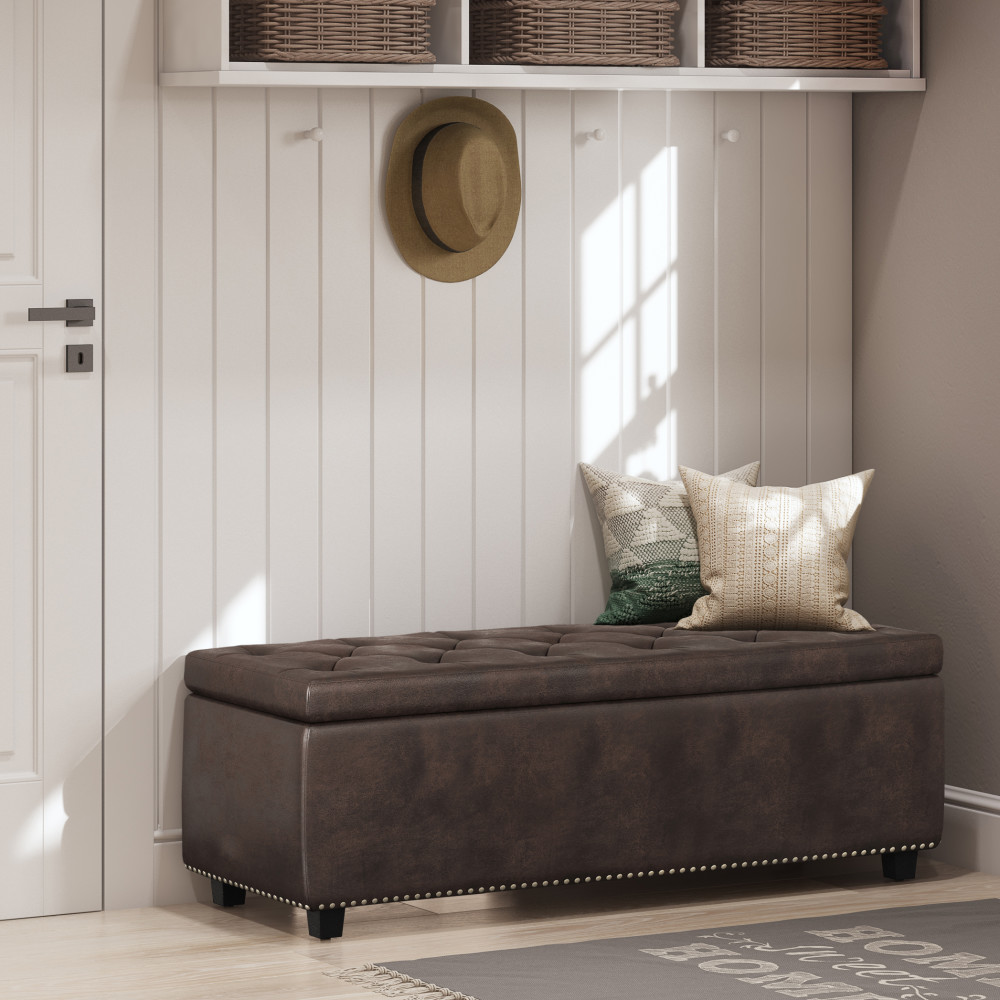 Simpli Home AXCOT-239-DBR Indoor-Ottomans - View #11