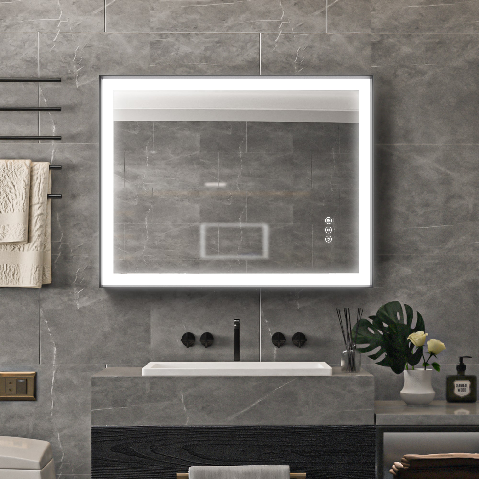 Maxax MS02-2836-II Framed-Bath-Mirrors - View #2