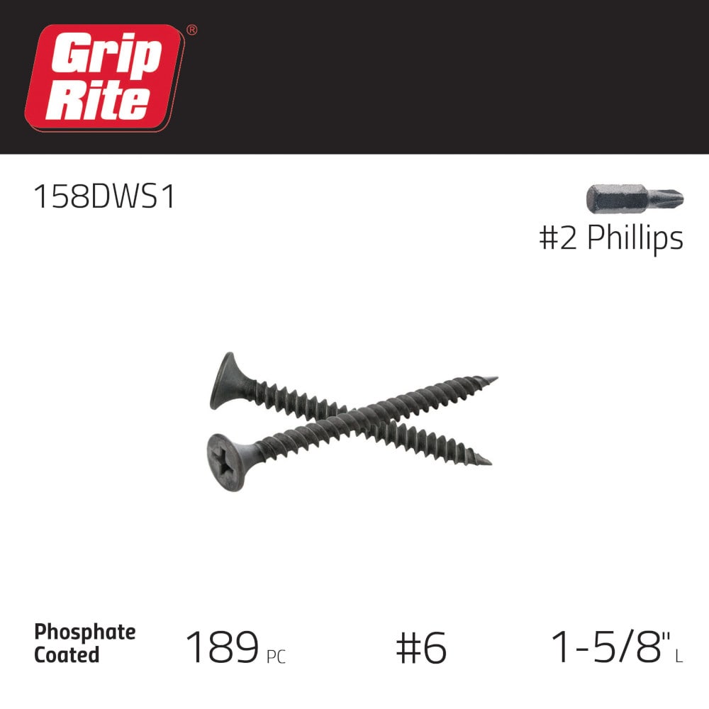 Grip-Rite 158DWS1 Drywall-Screws - View #2