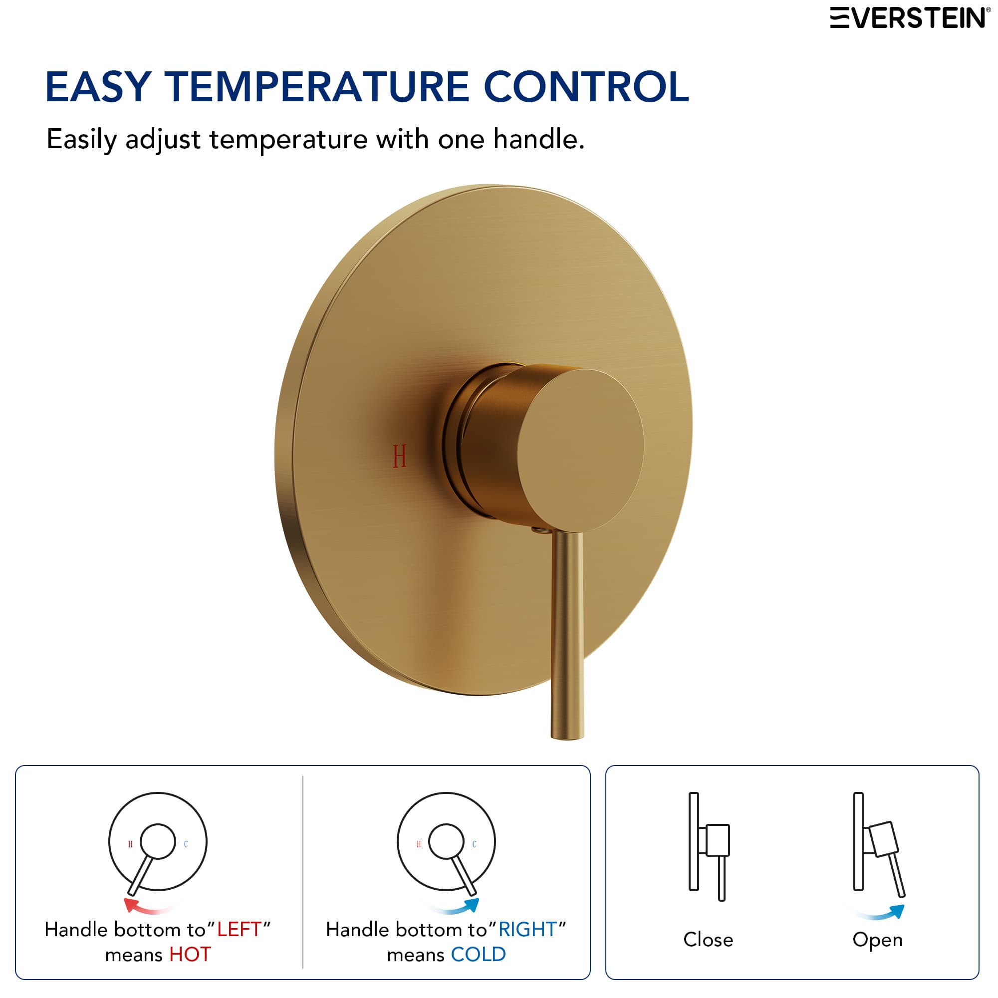 EVERSTEIN SFS-1186-GD Tub-Shower-Faucets - View #8